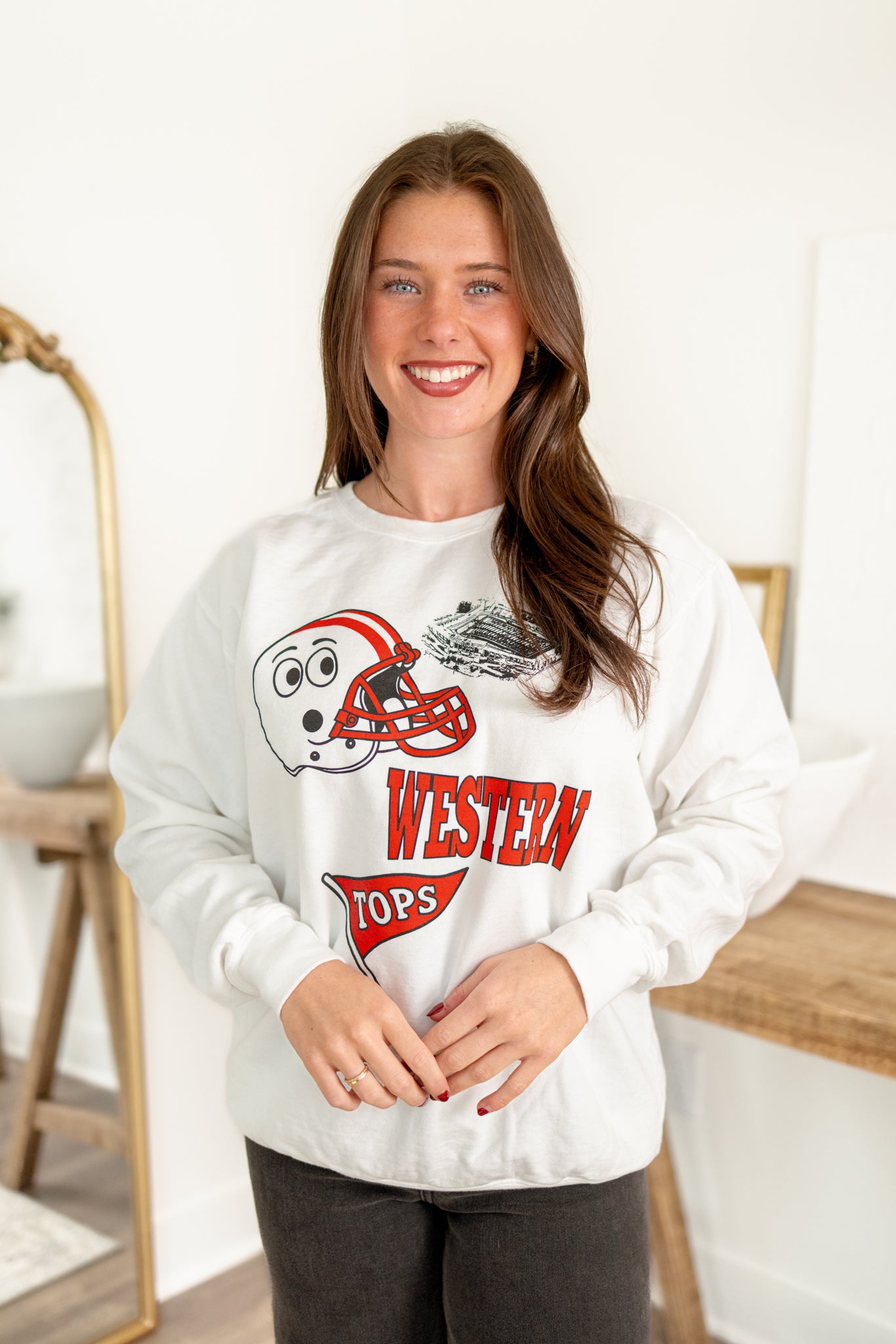 Big Red Montage Pullover