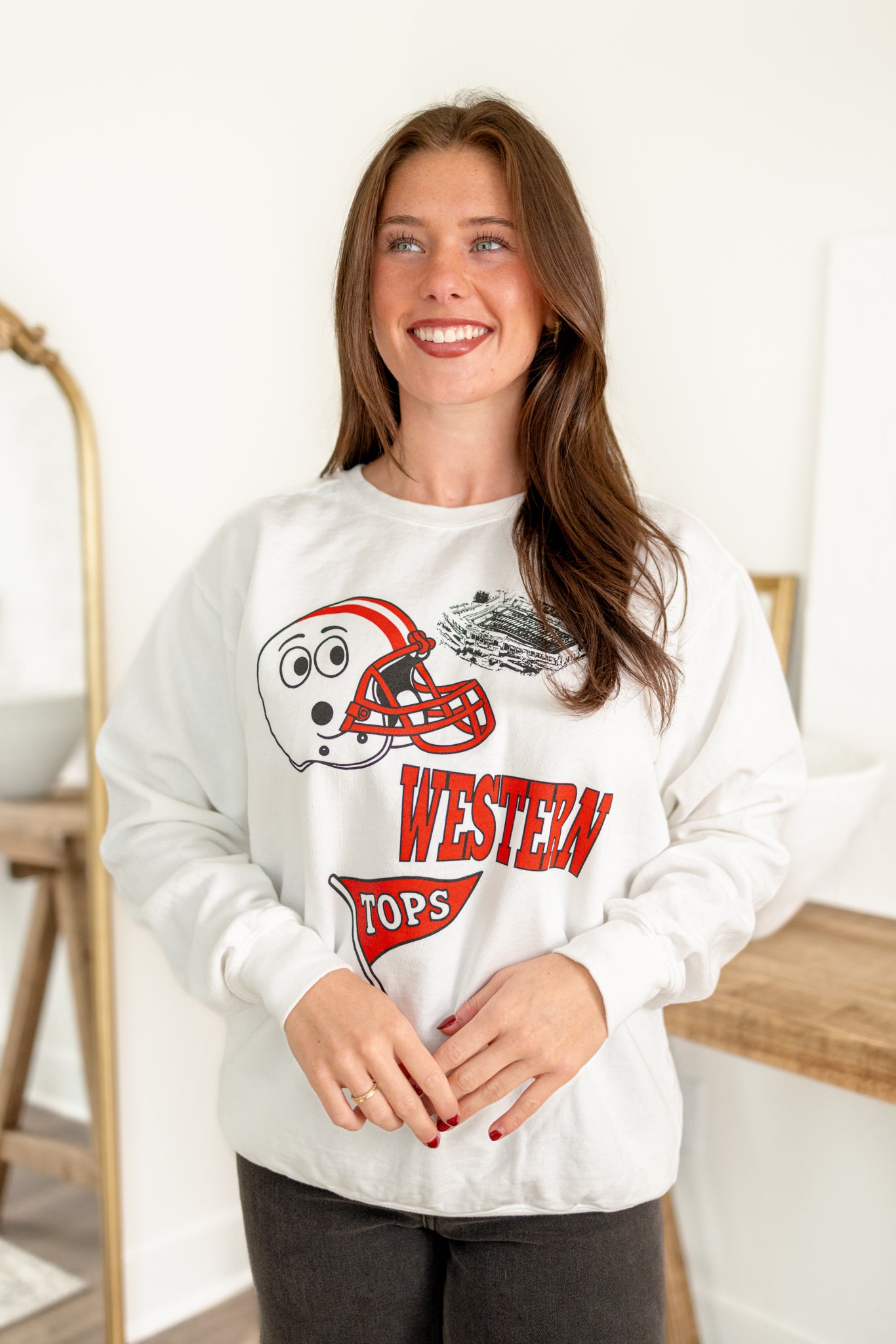 Big Red Montage Pullover