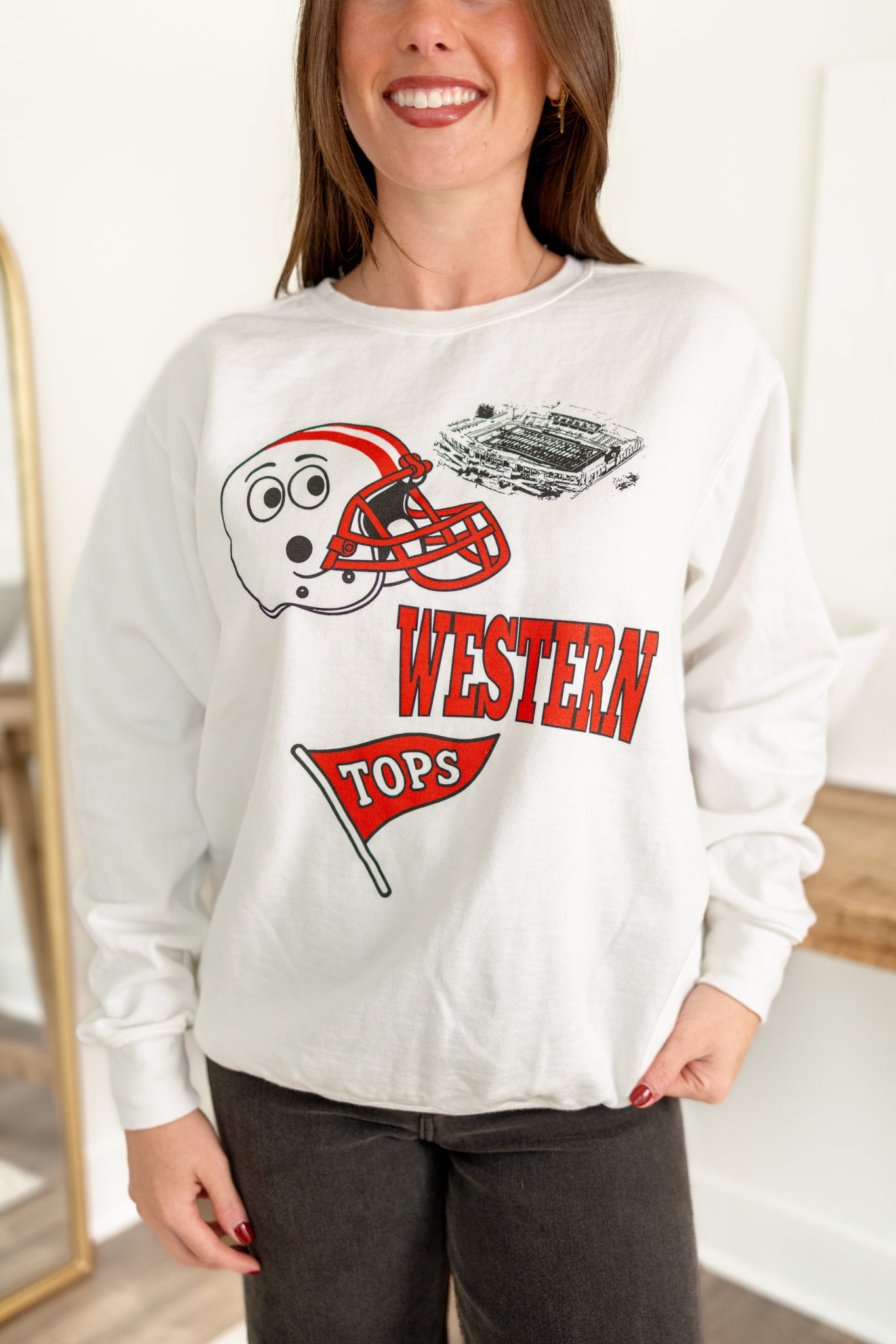 Big Red Montage Pullover