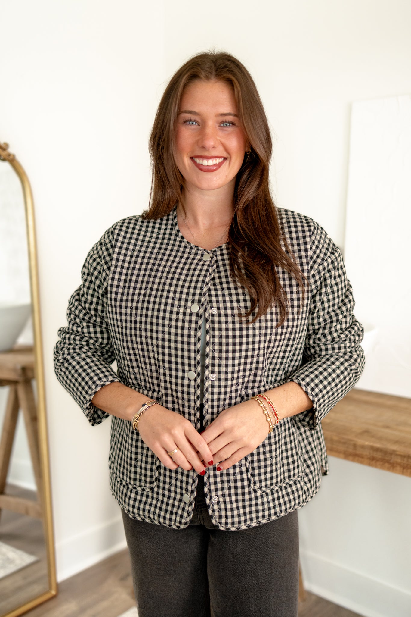 June Gingham Jacket