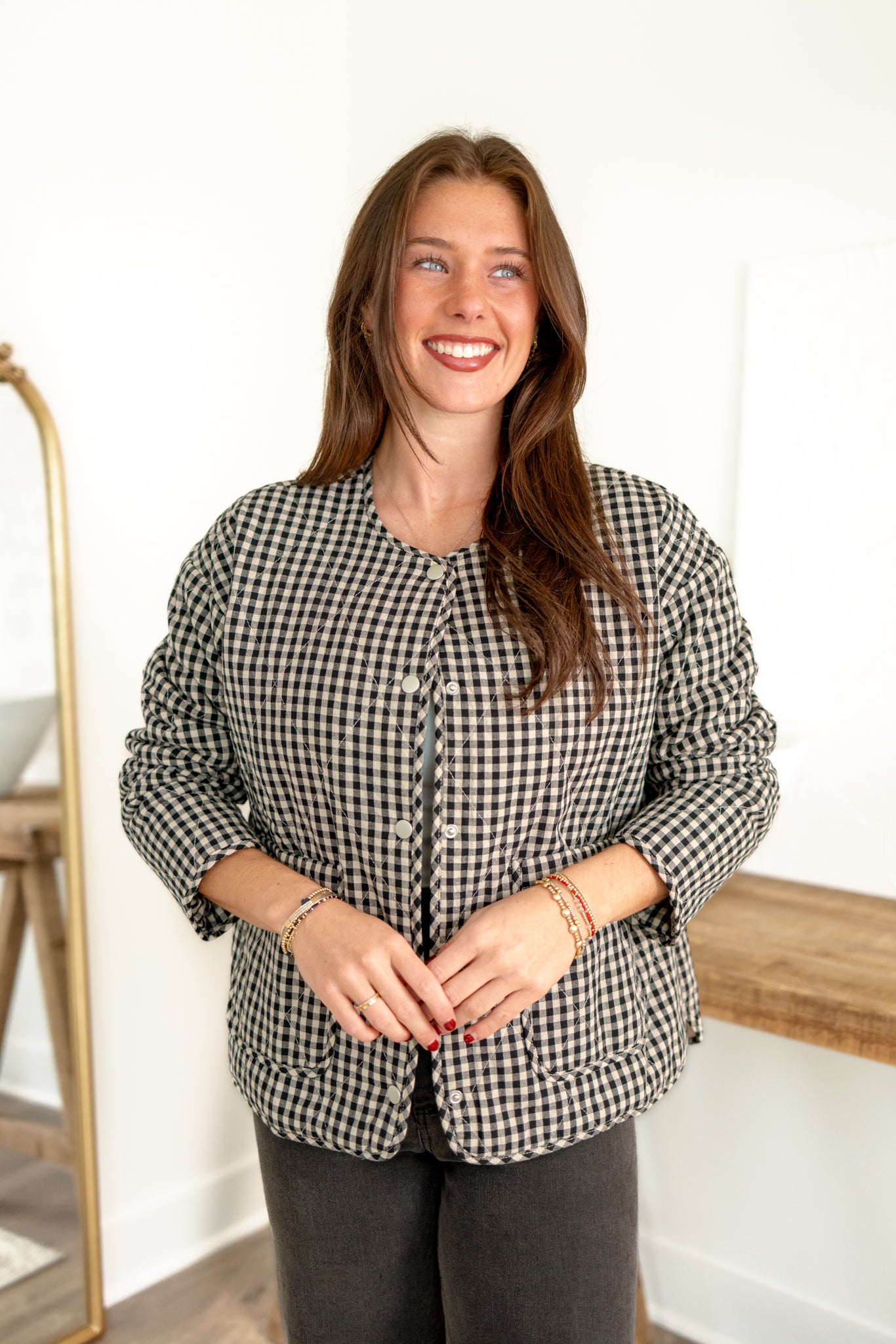 June Gingham Jacket