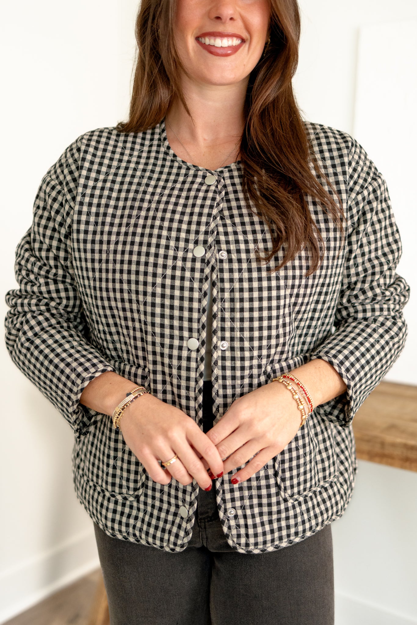 June Gingham Jacket