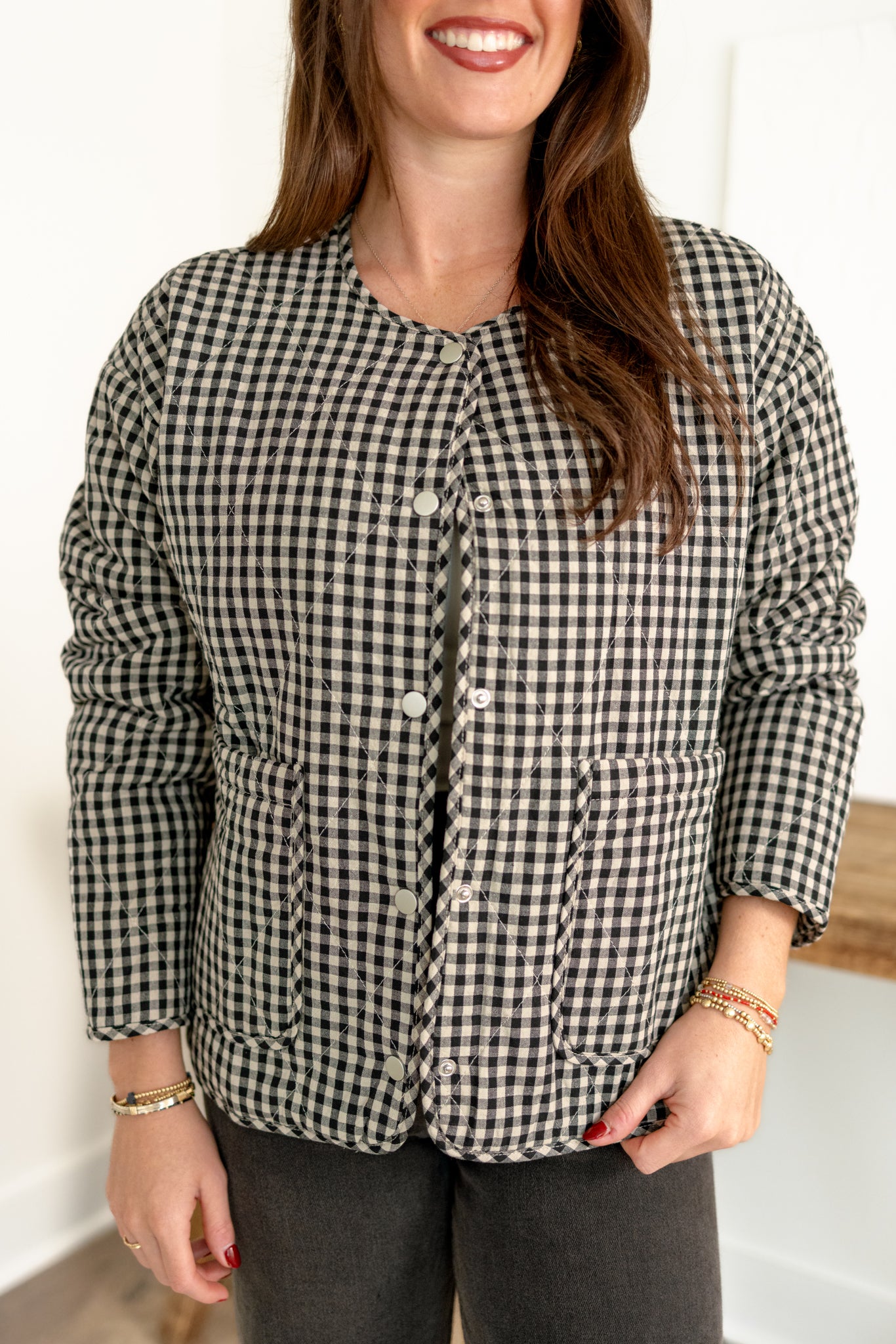 June Gingham Jacket