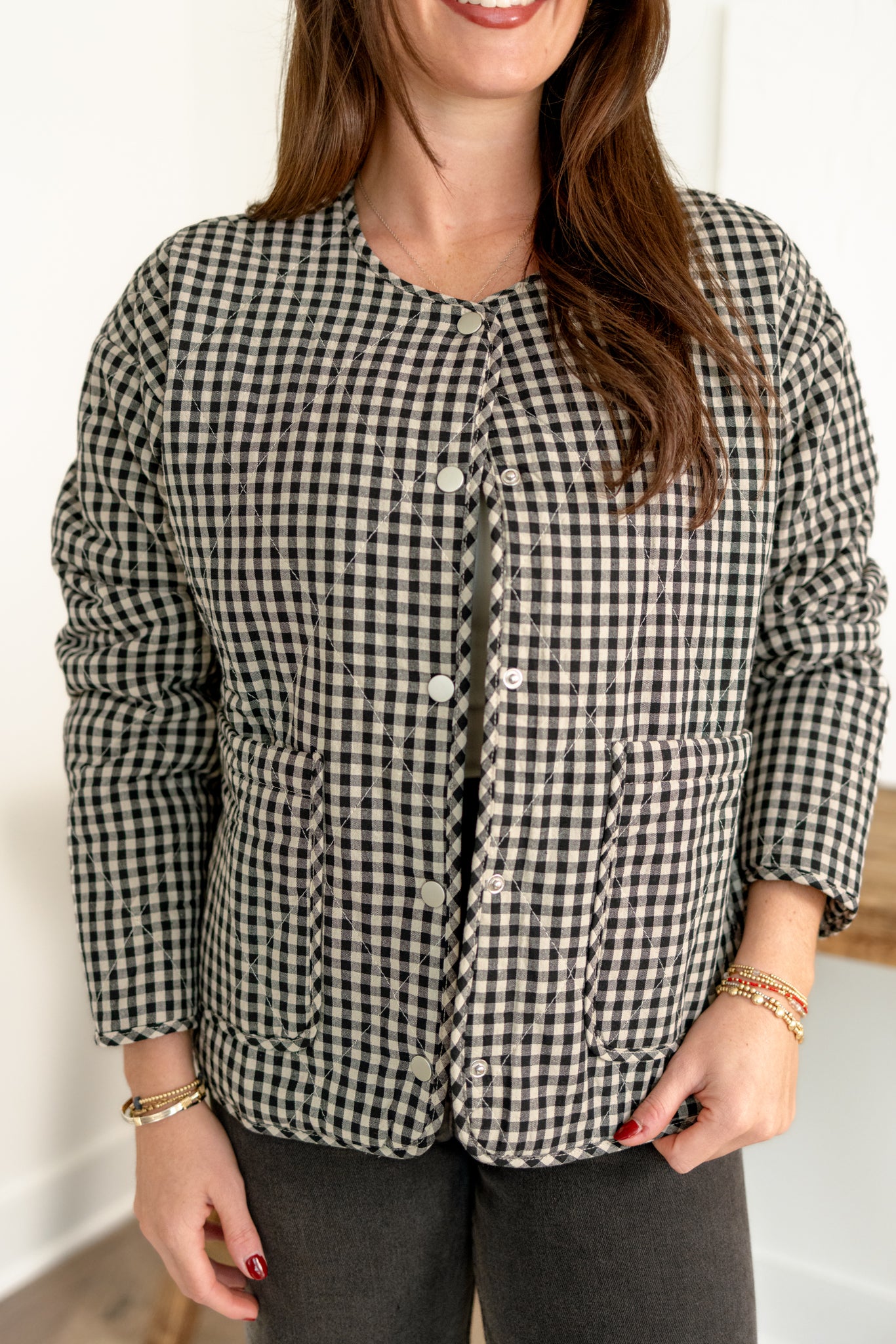 June Gingham Jacket