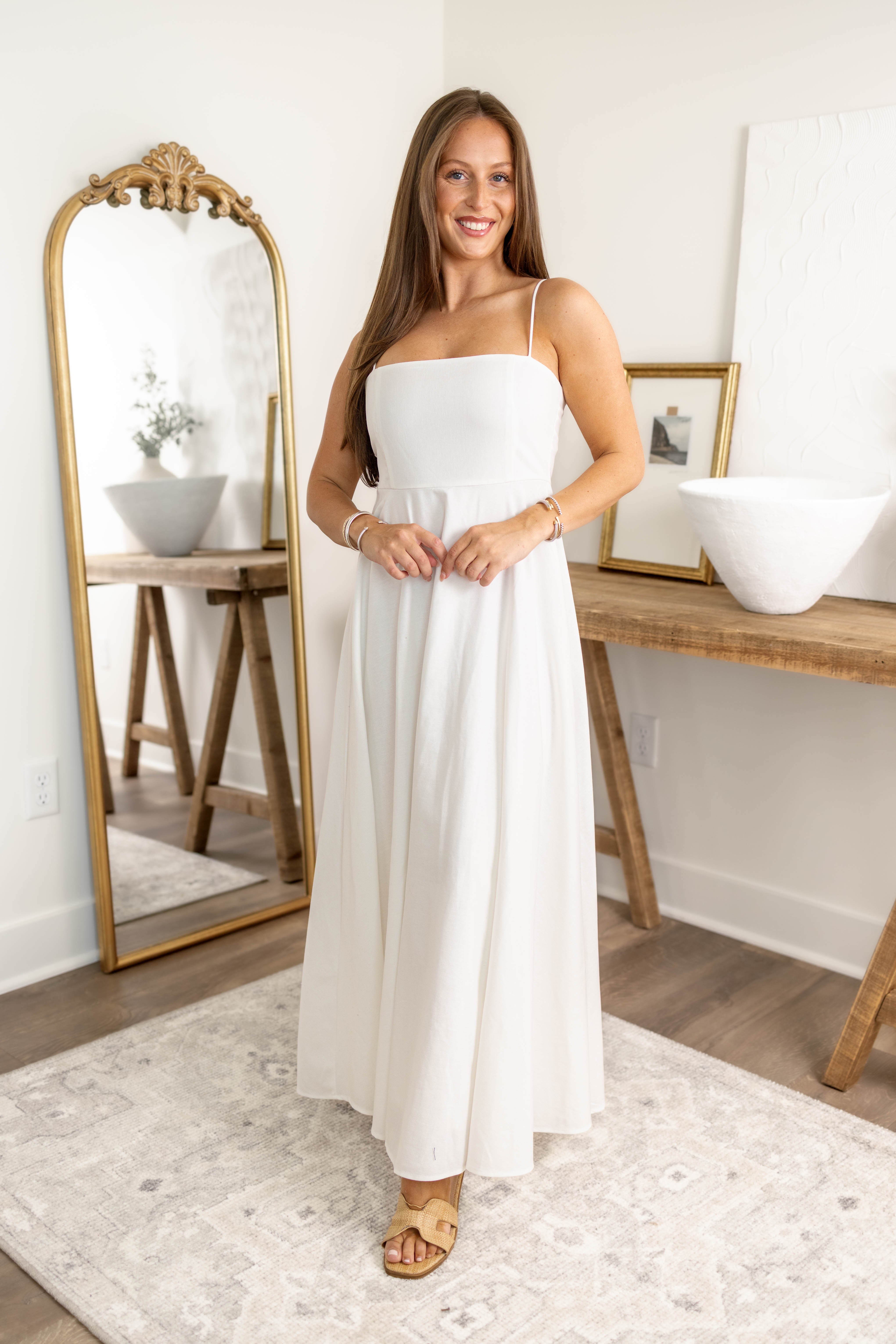 June Linen Dress