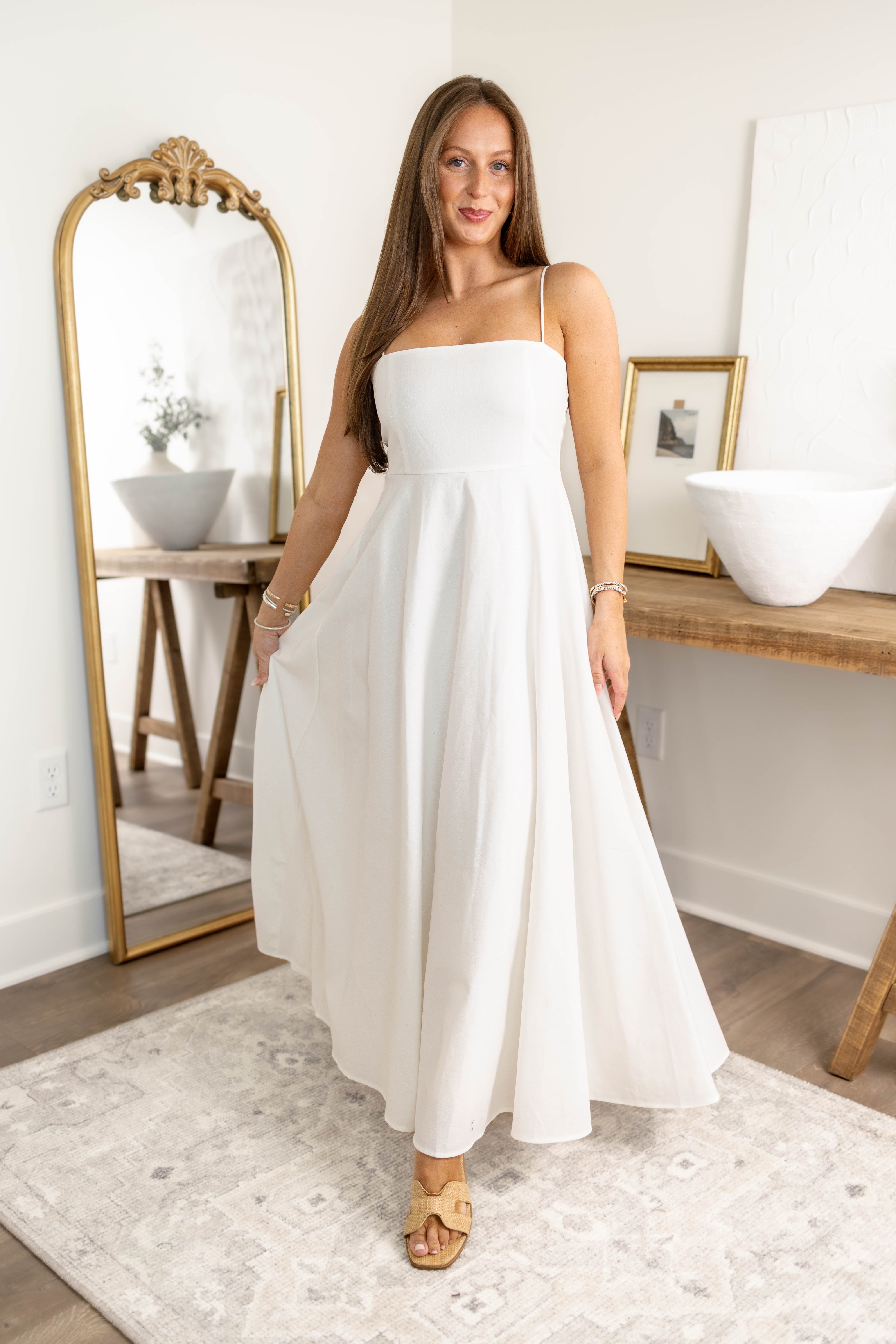 June Linen Dress