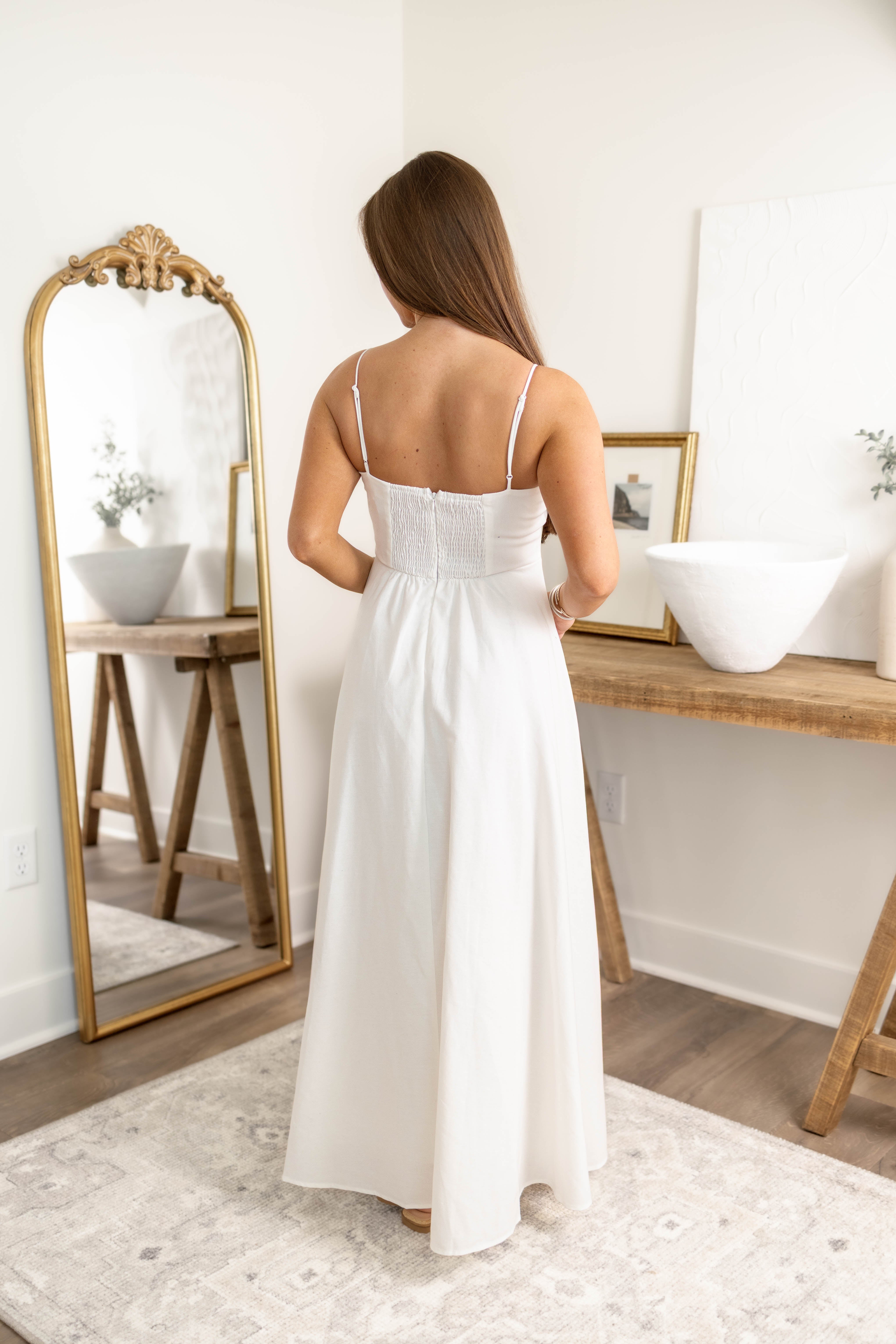 June Linen Dress