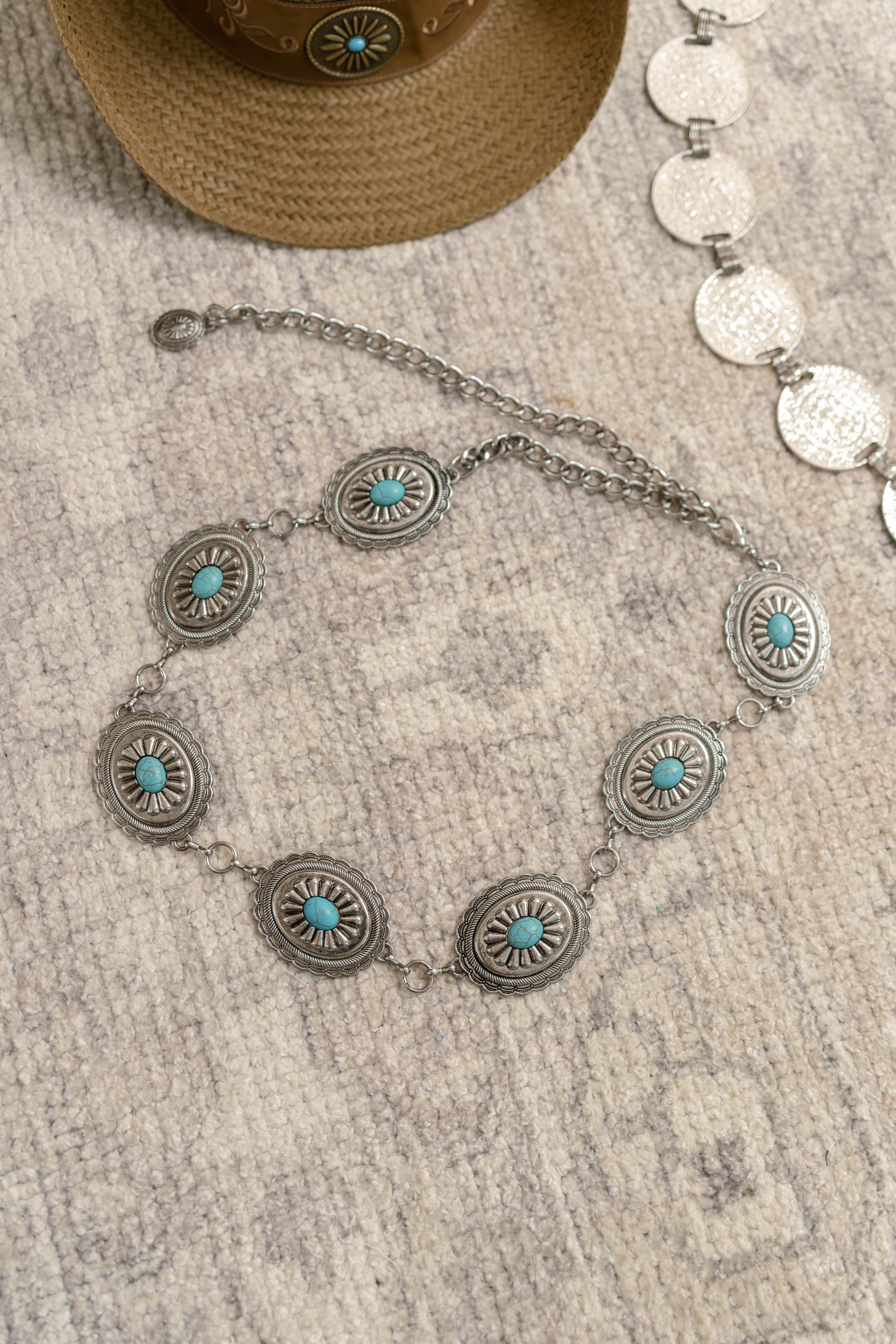 Ornate Stud Belt | Silver