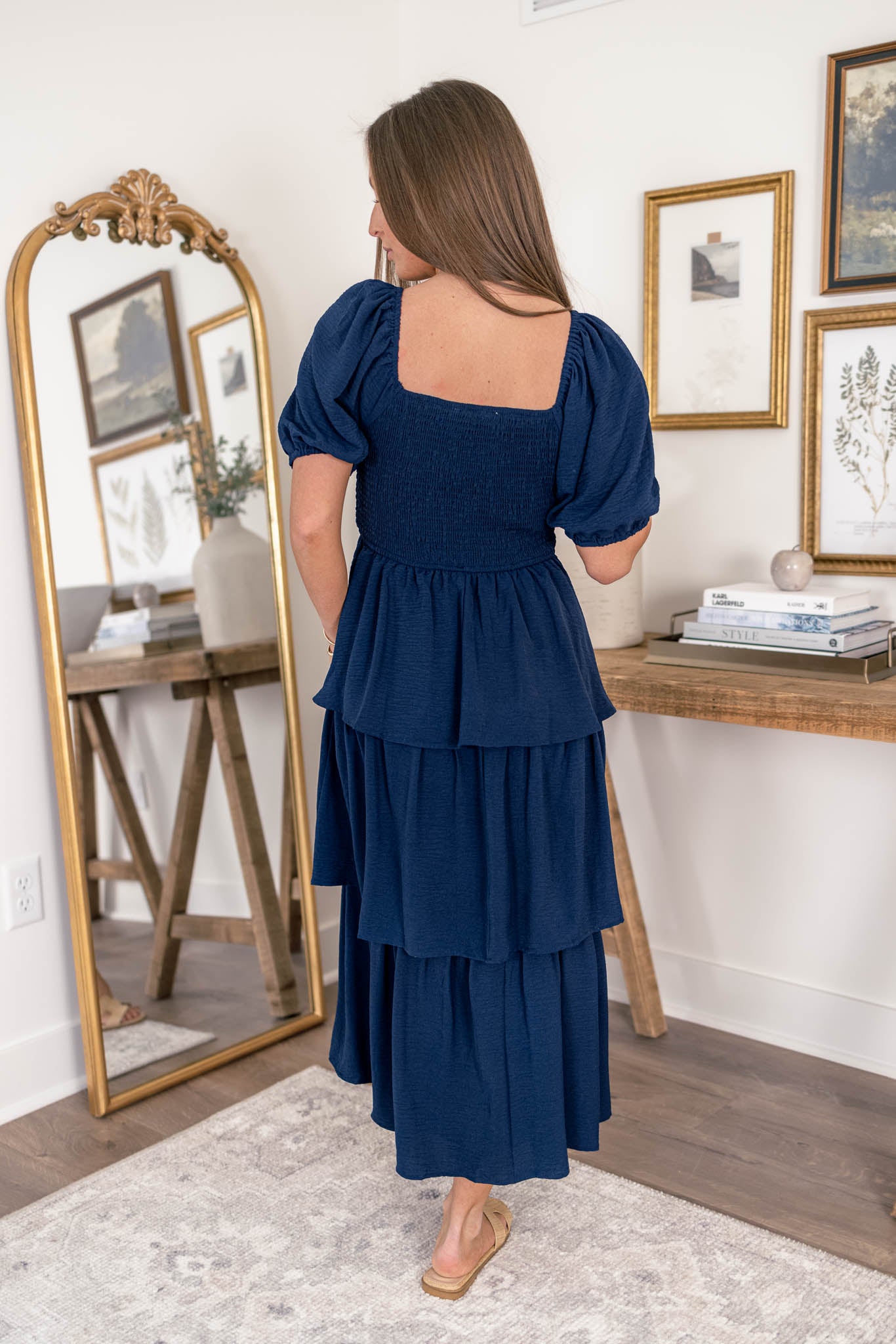 Laken Smocked Midi Dress