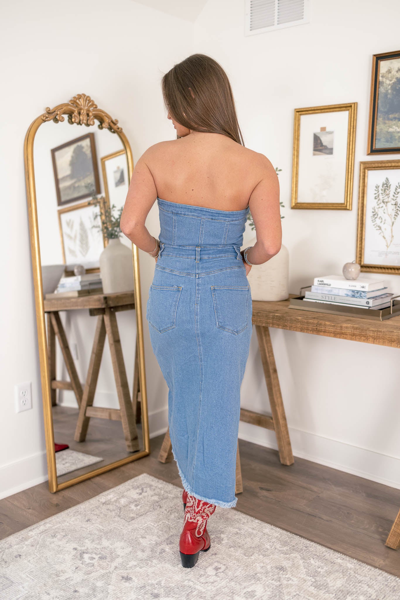 Bella Denim Midi Dress