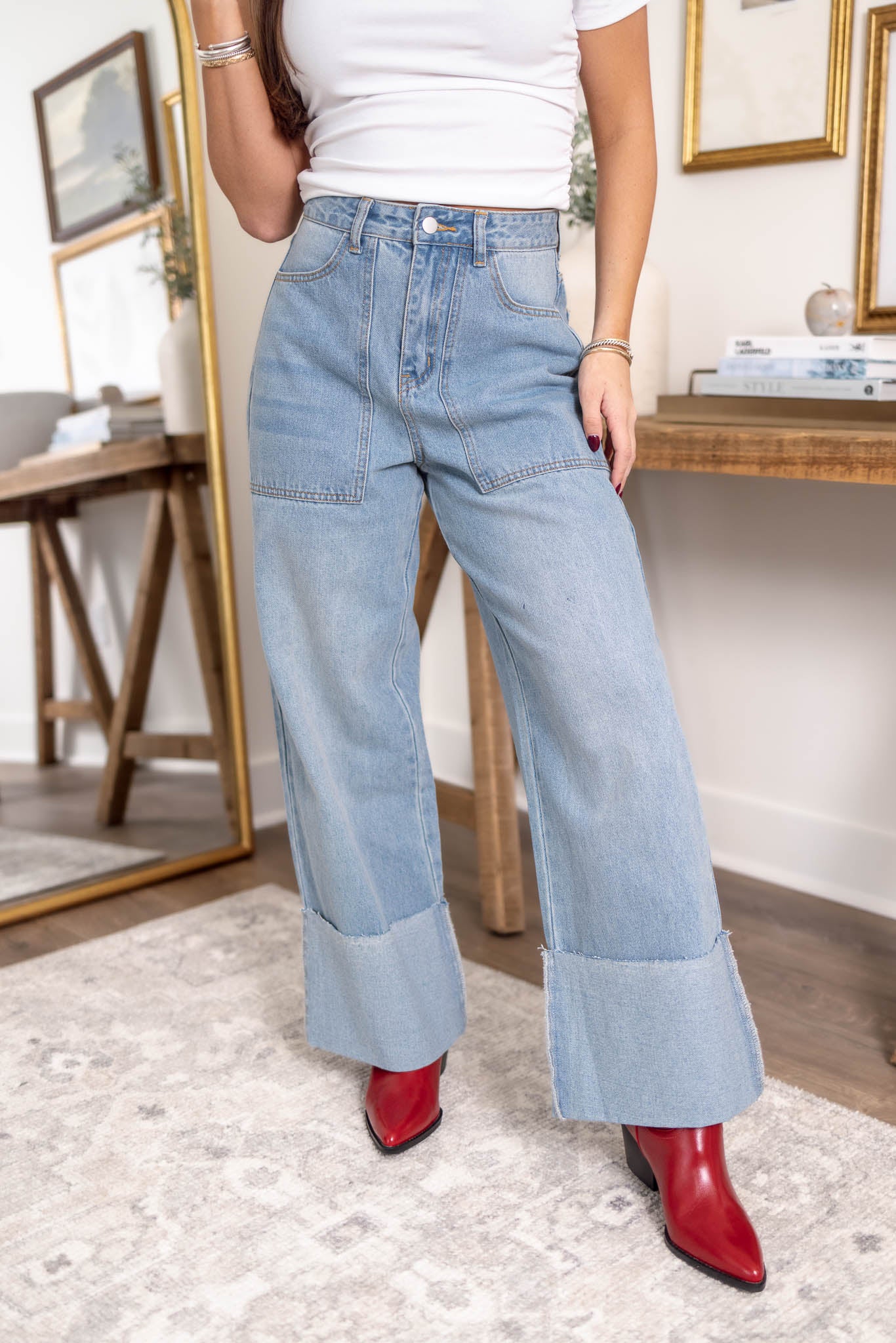 Ashton Cuffed Jeans