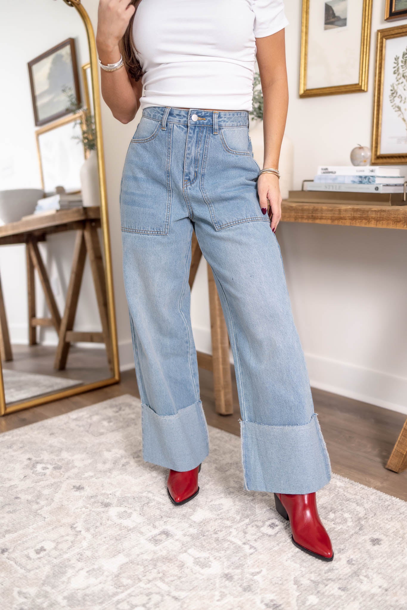 Ashton Cuffed Jeans