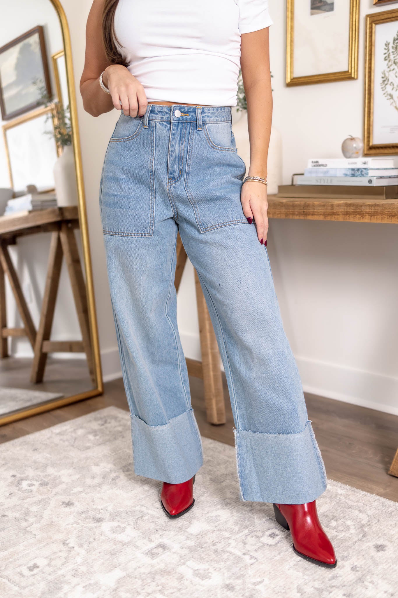 Ashton Cuffed Jeans