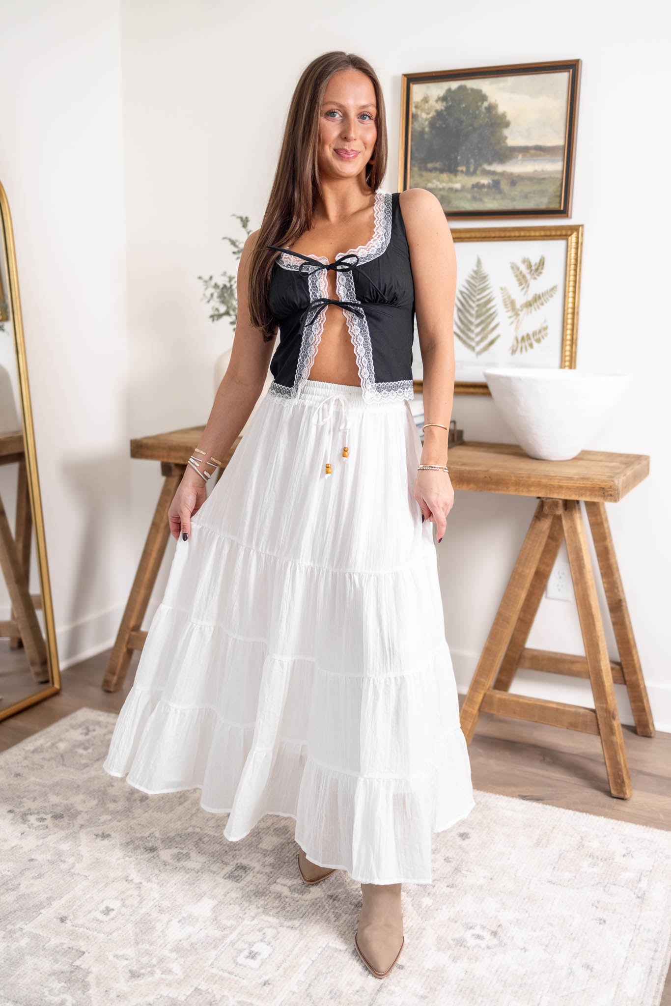 Estelle Tie Front Top