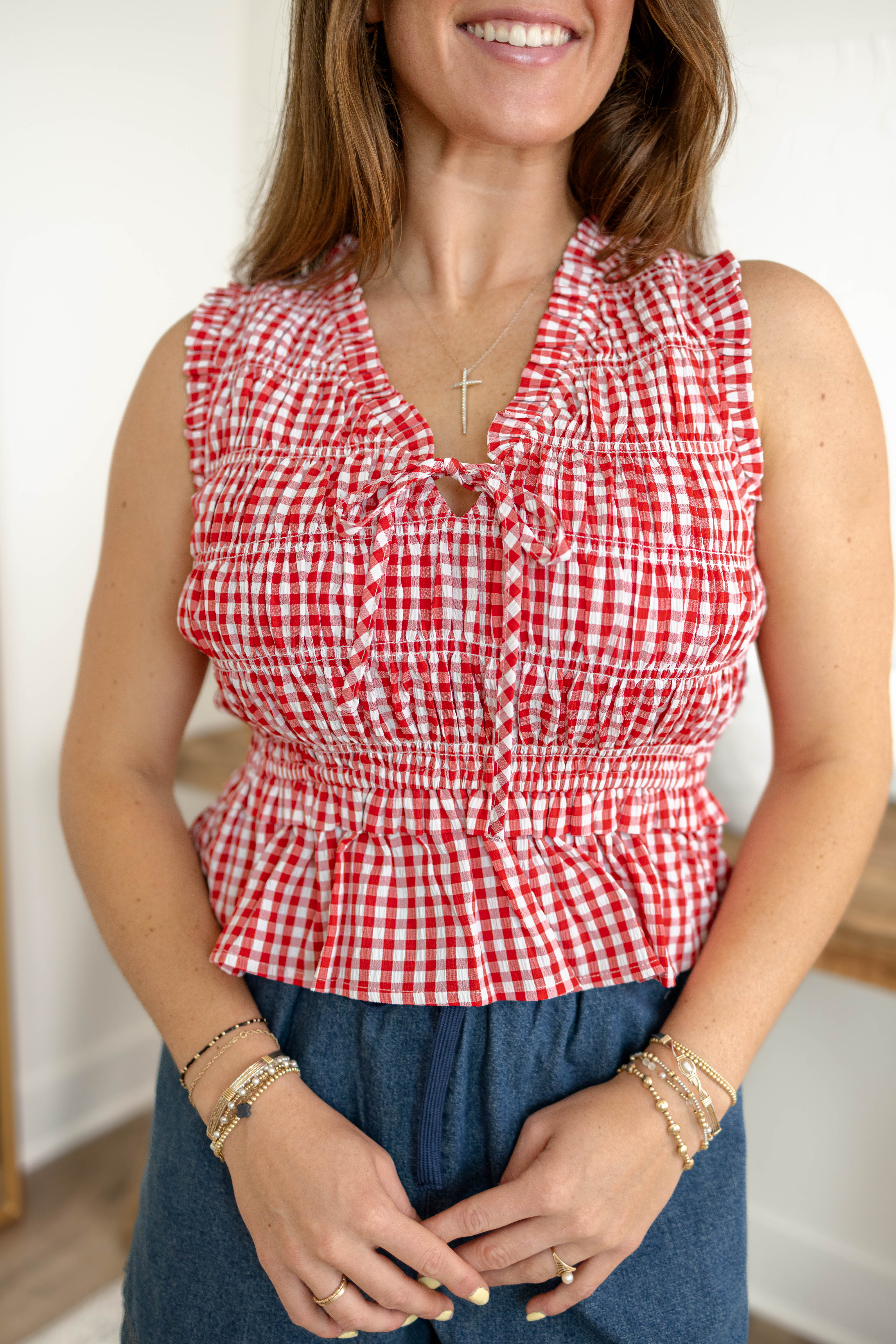 Eliza Gingham Tank