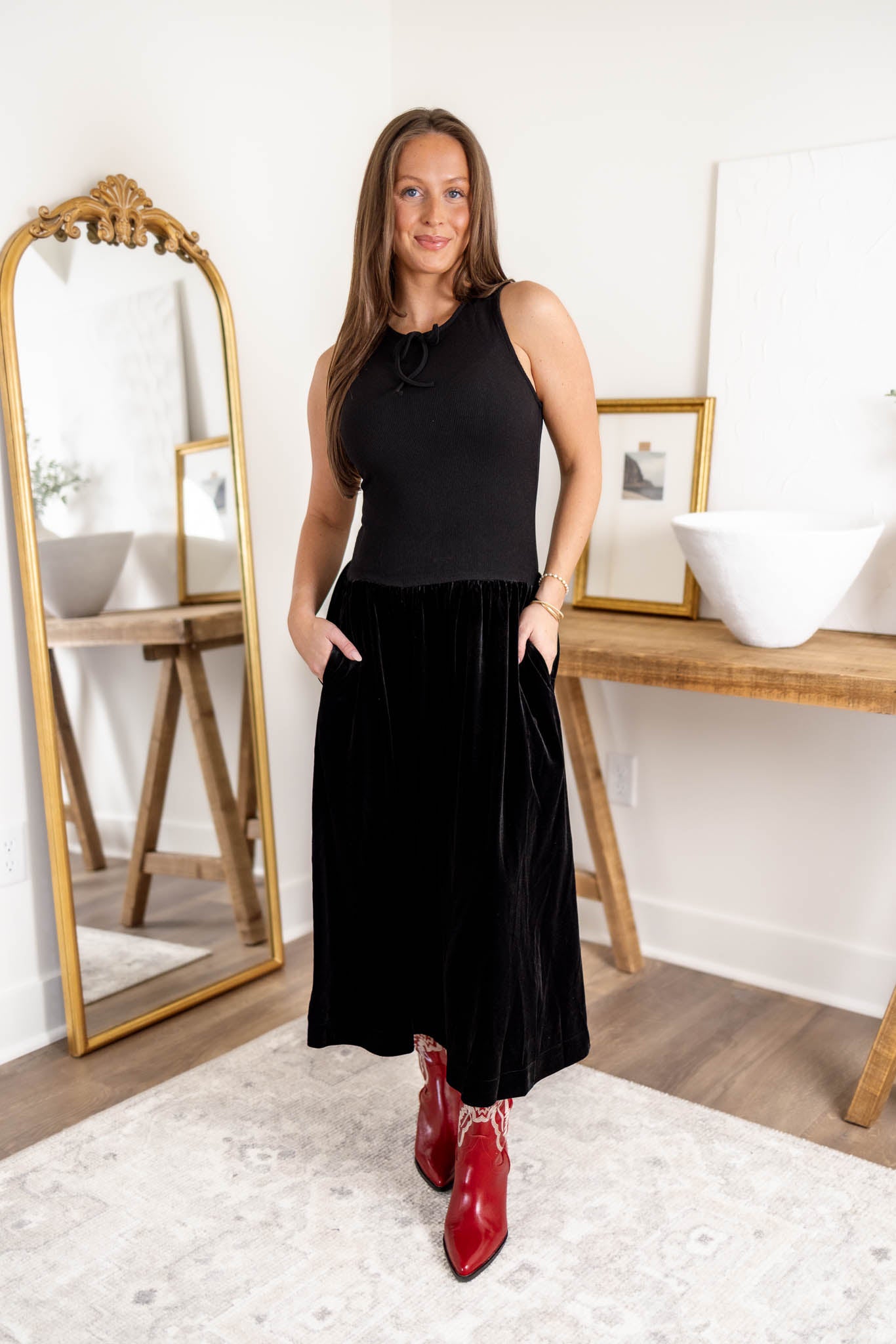 Otto Ribbed Midi Dress