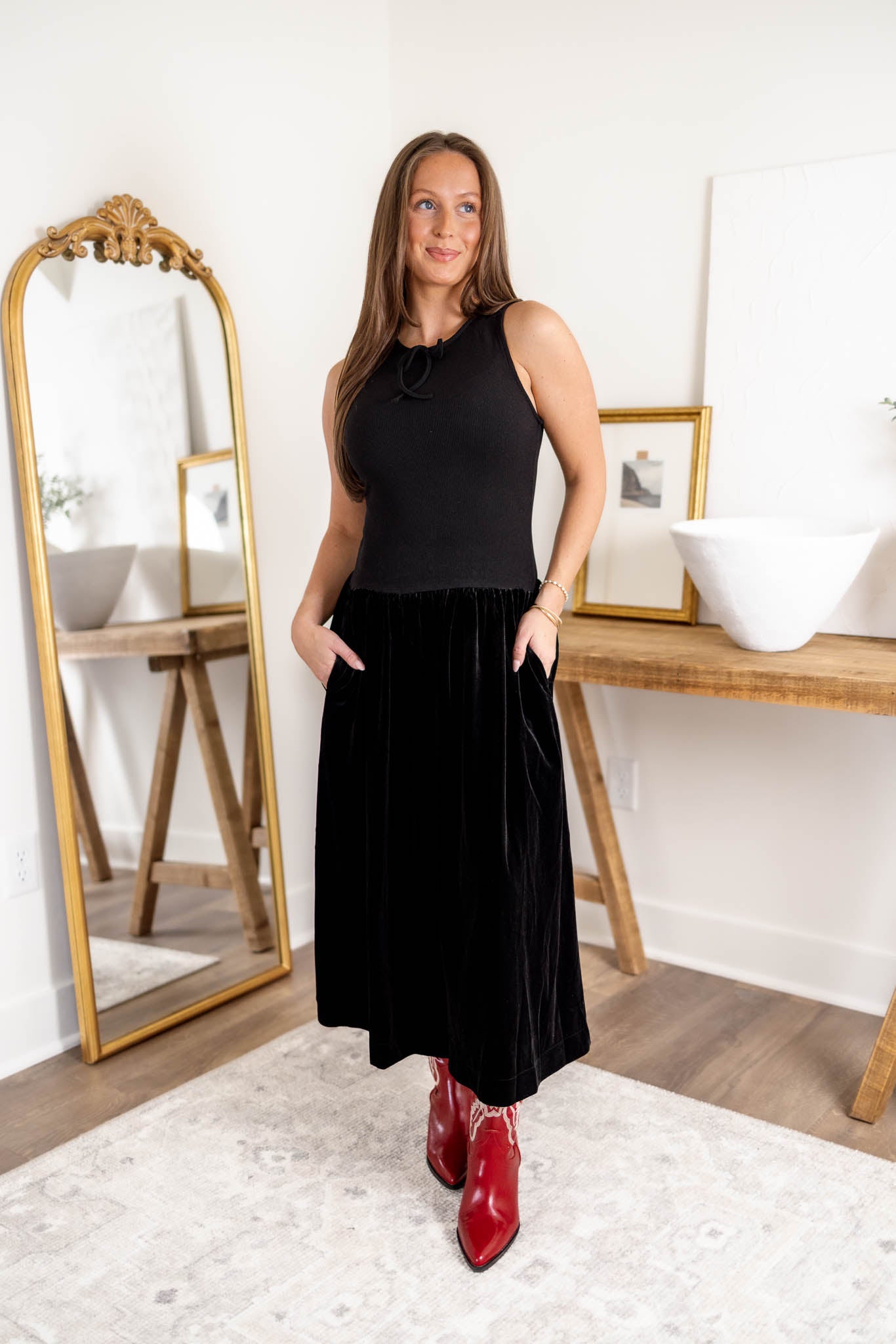 Otto Ribbed Midi Dress