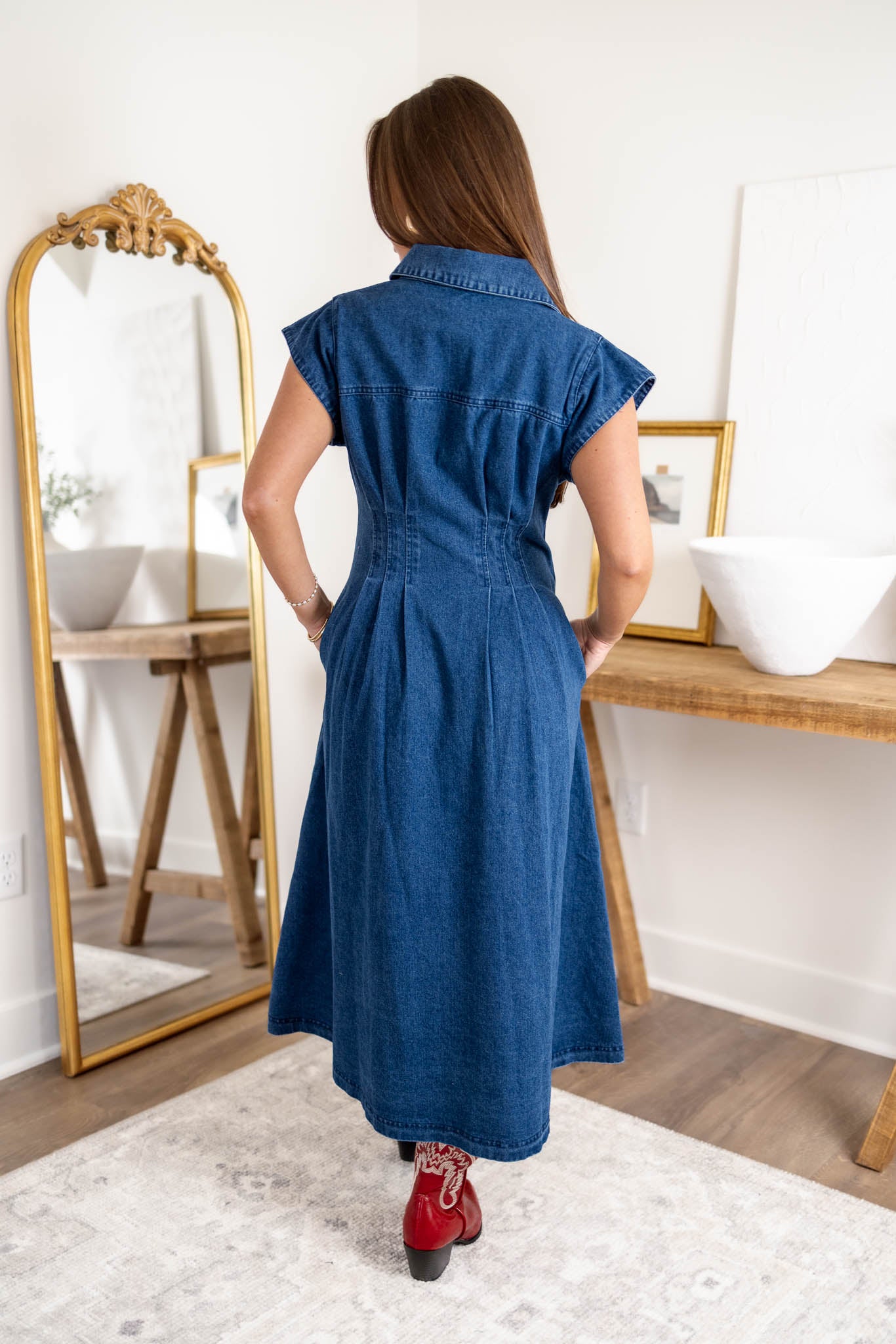 Gabbi Denim Midi Dress