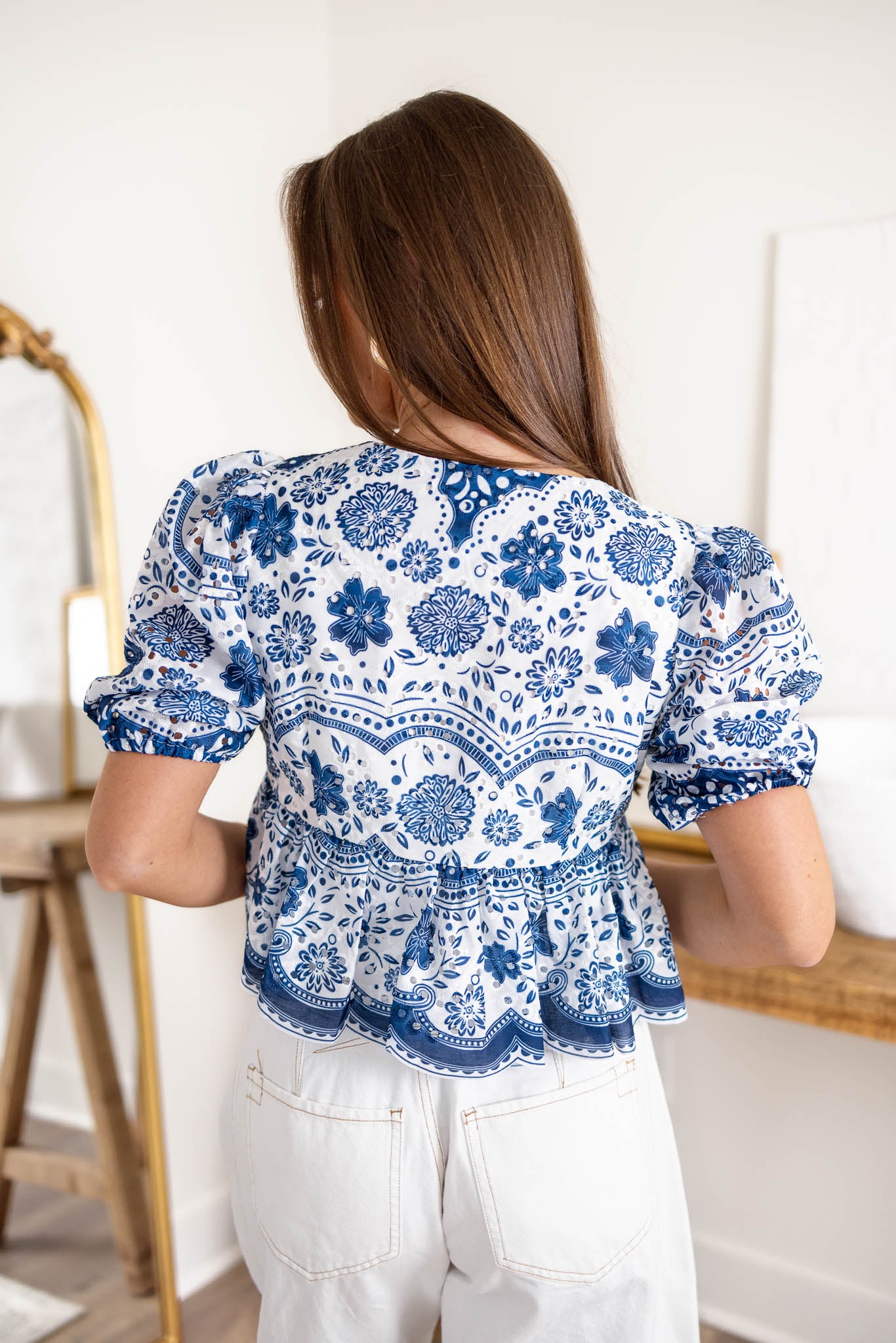 Arianna Eyelet Top
