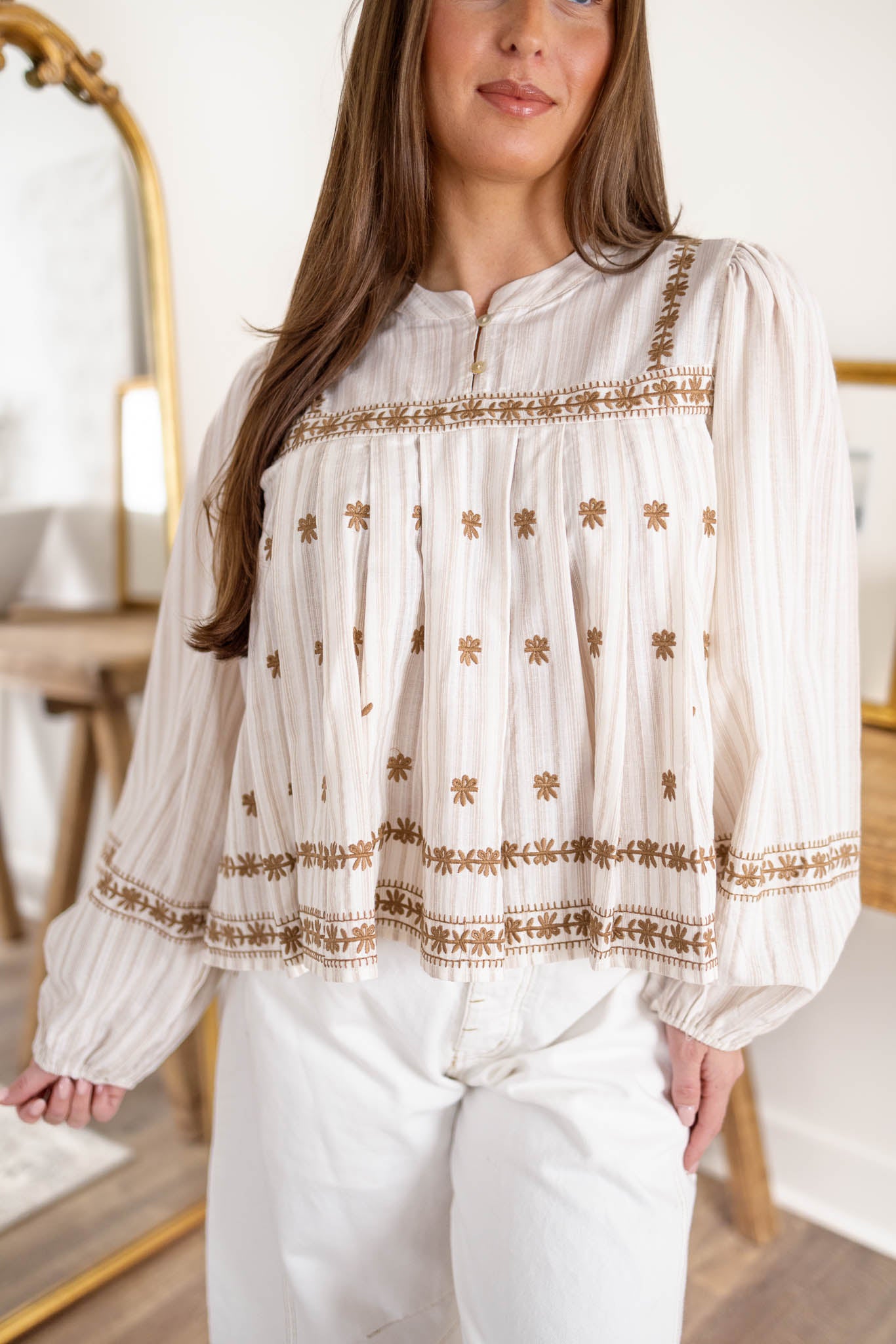 Rosalie Embroidered Top