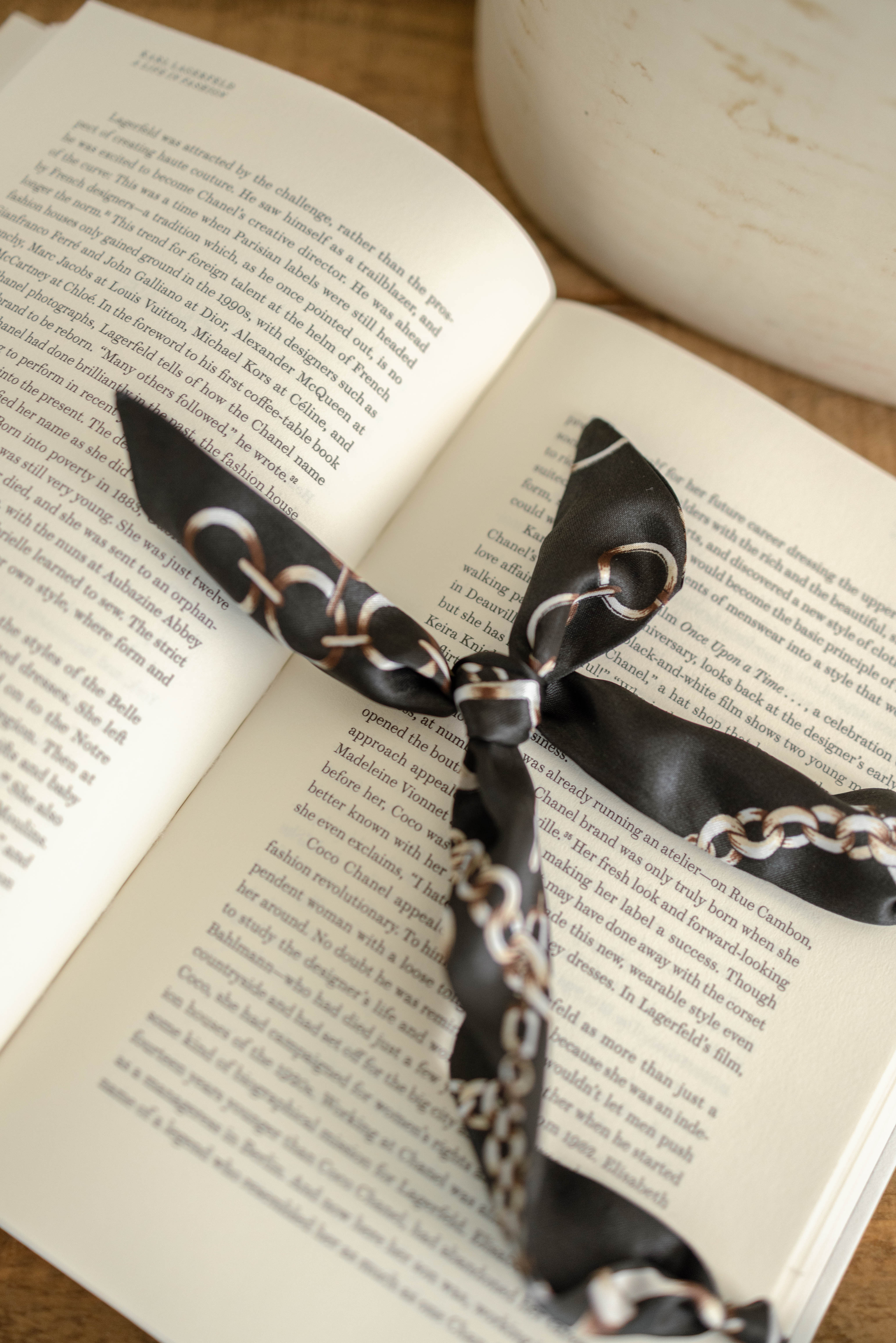 Gold Heart Scarf Necklace