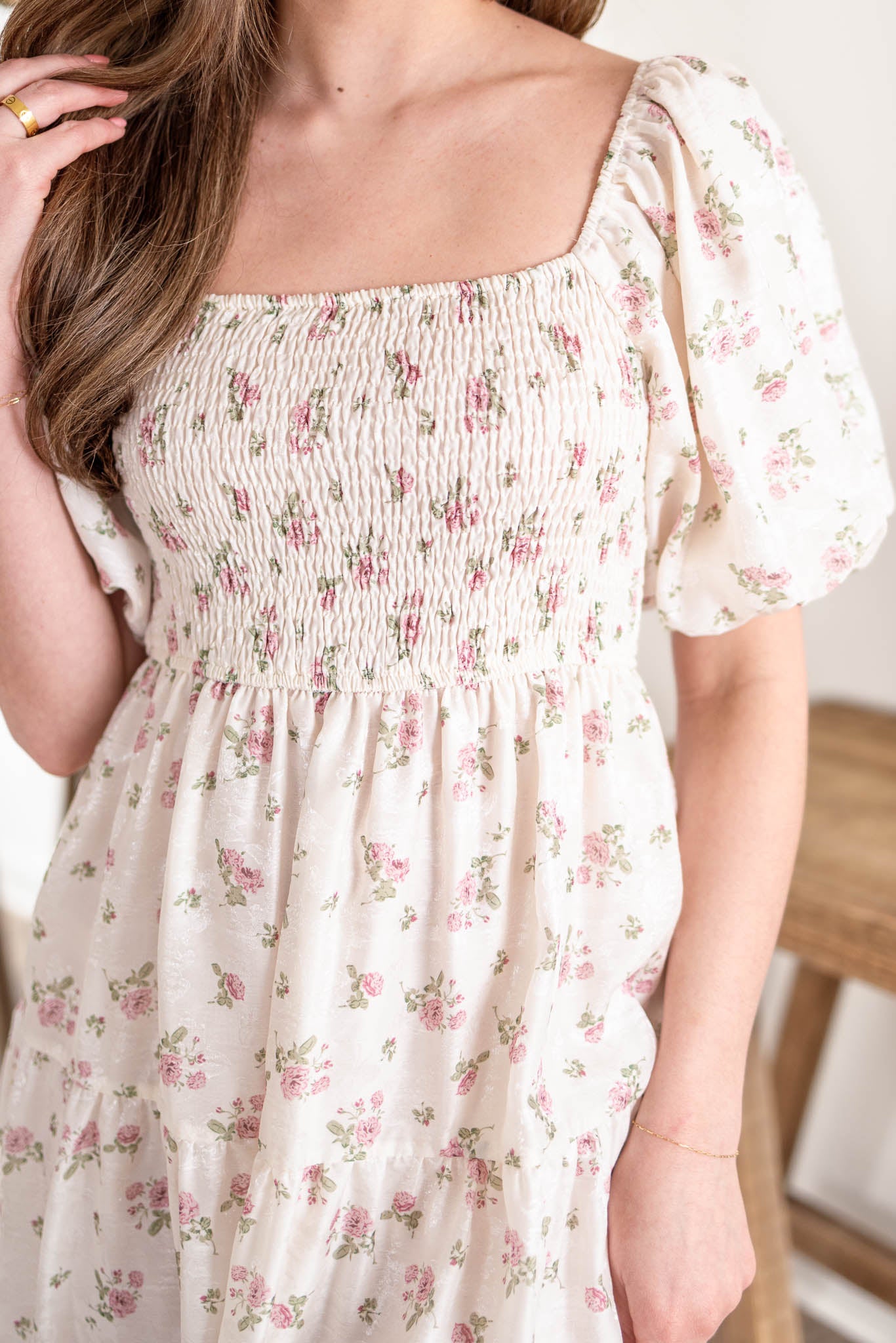 Elowyn Floral Midi Dress