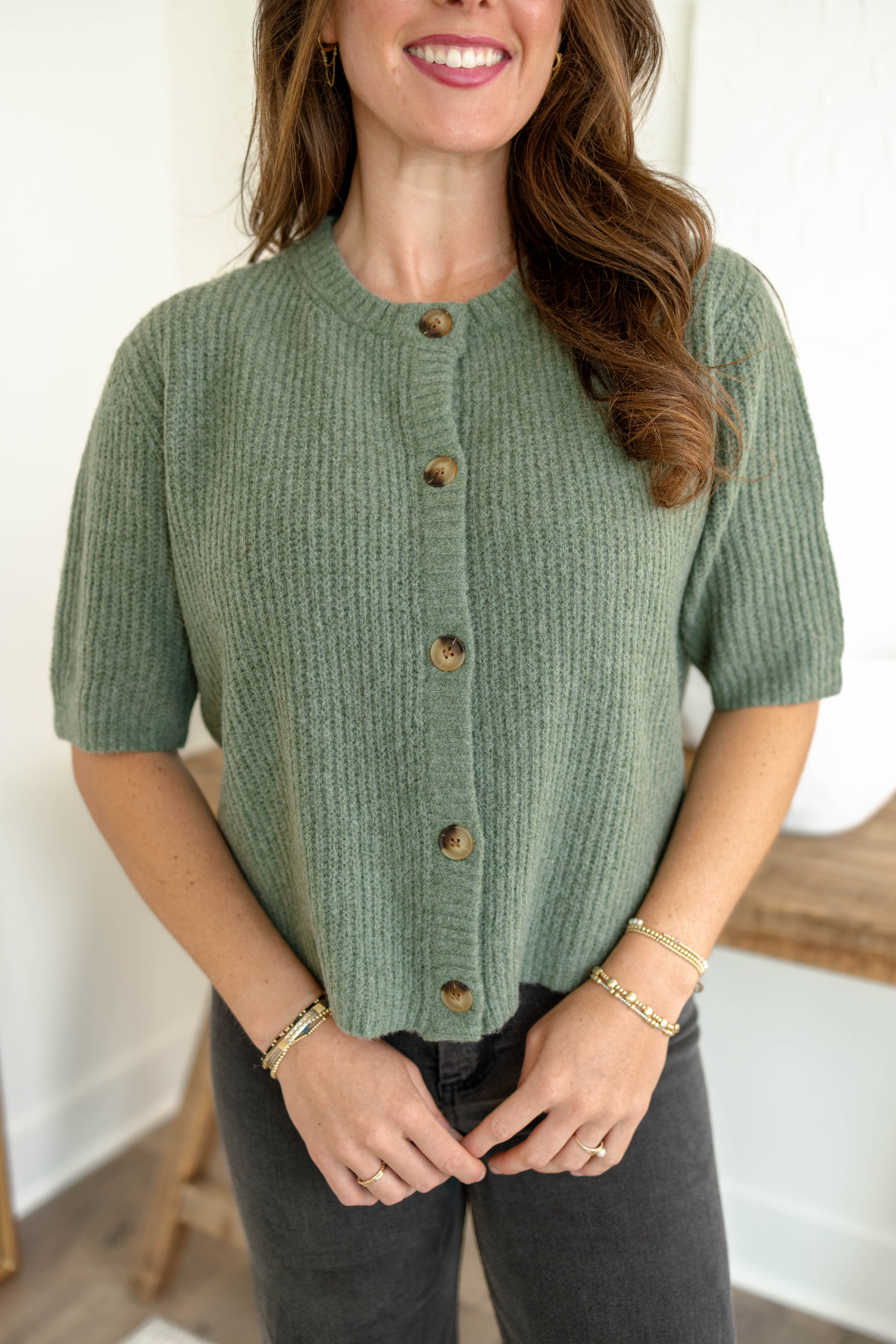 Agnes Cardigan | Olive
