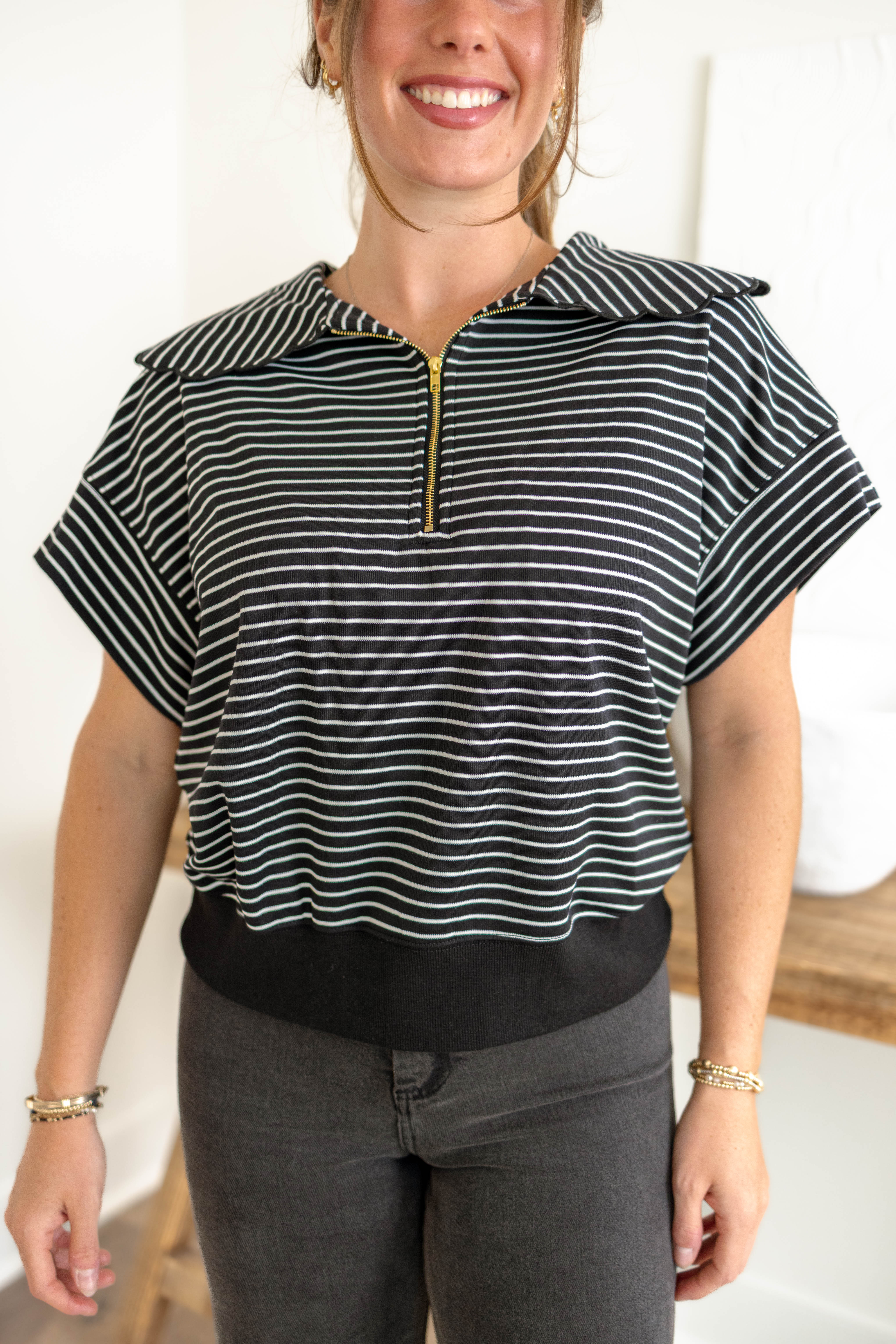 Faye Collared Top