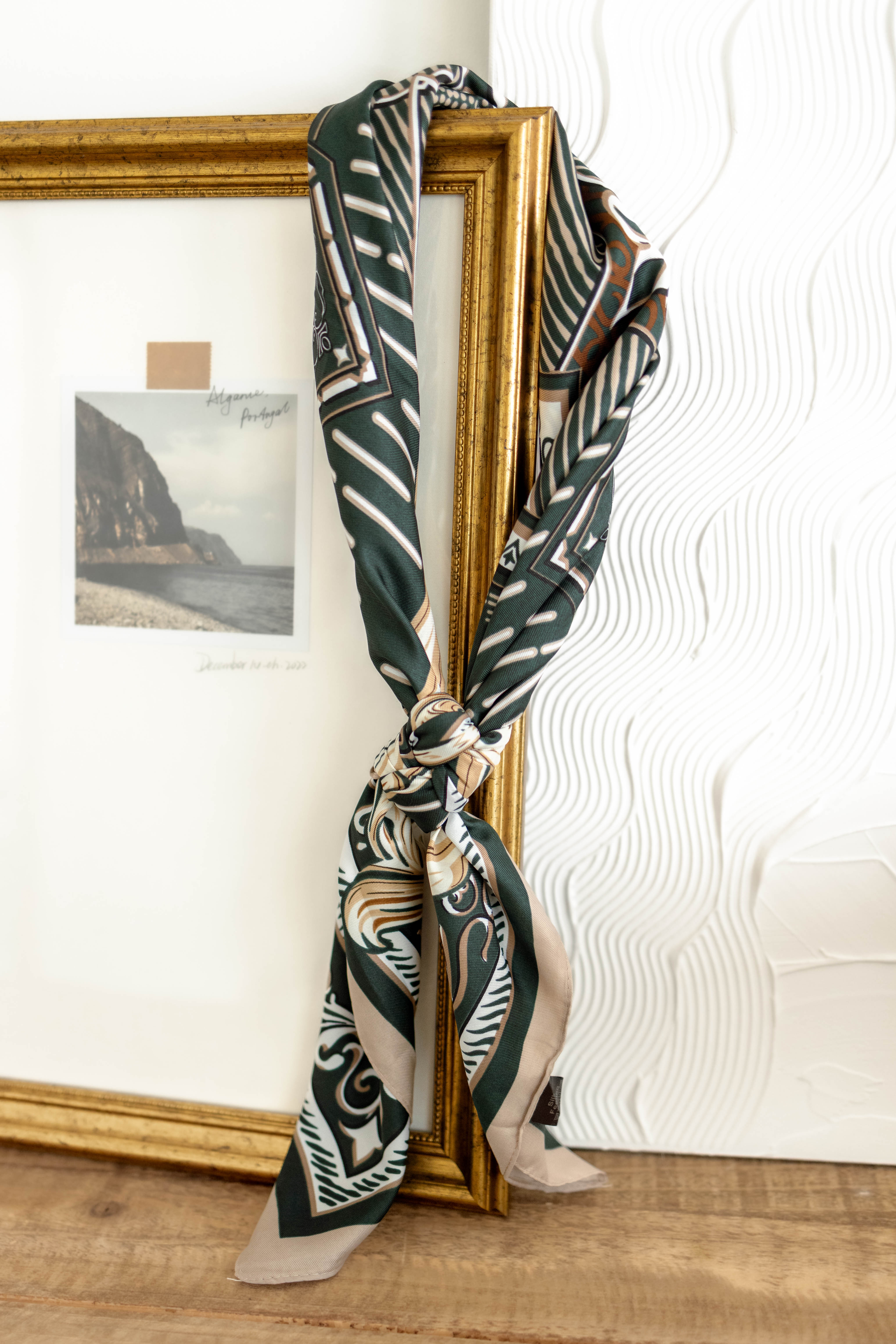 Olive Paisley Scarf
