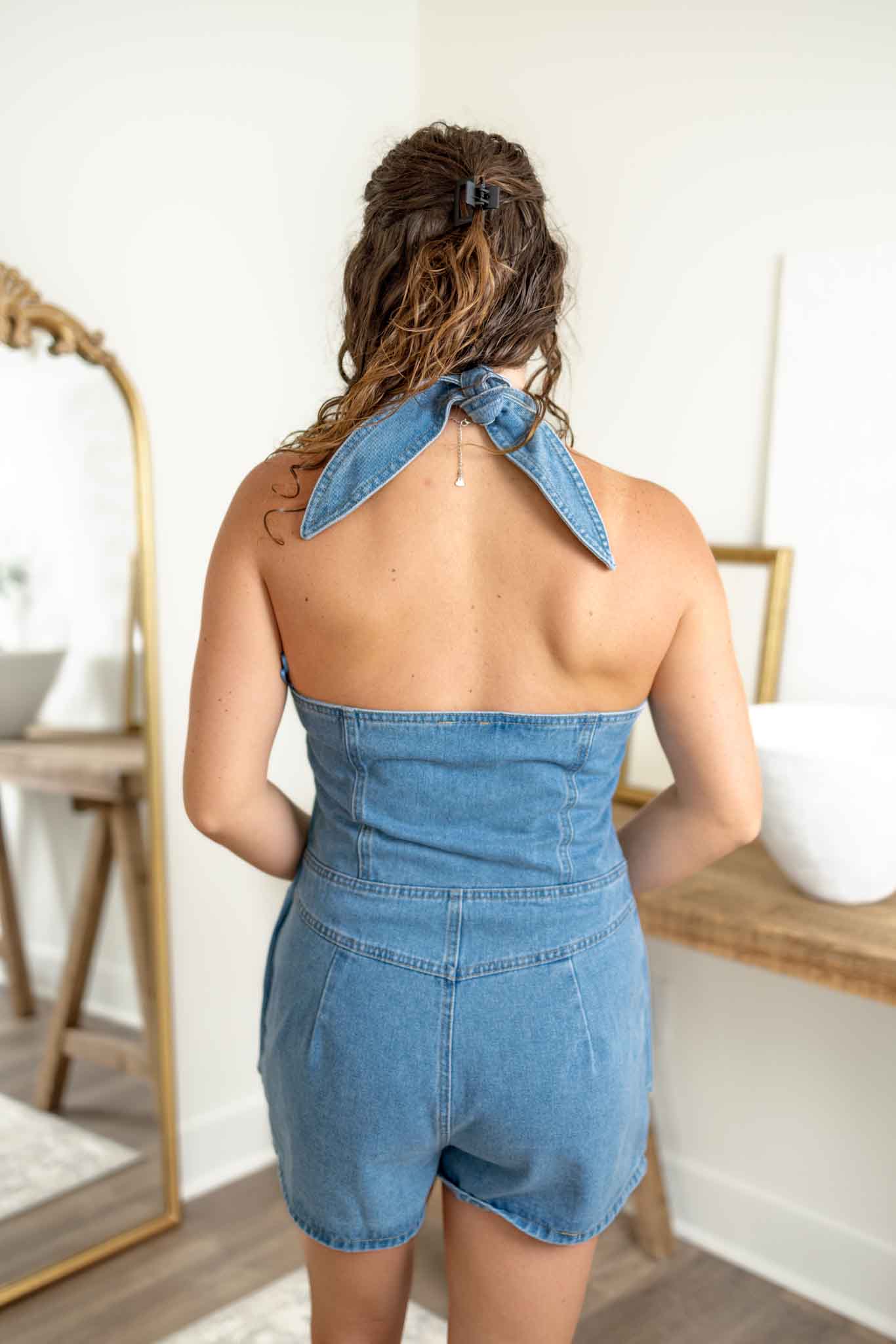 Kate Denim Romper