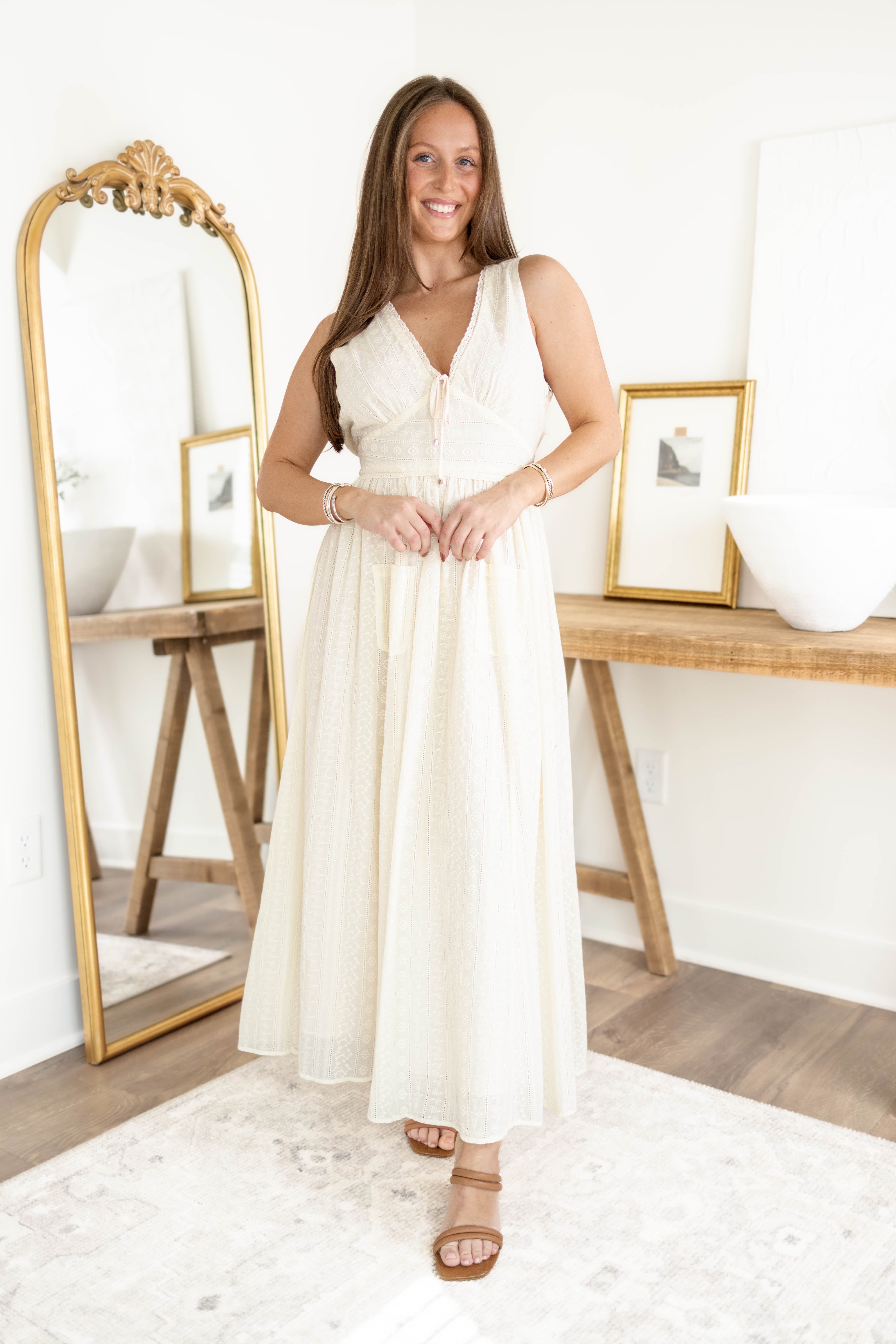 Sabrina Eyelet Dress