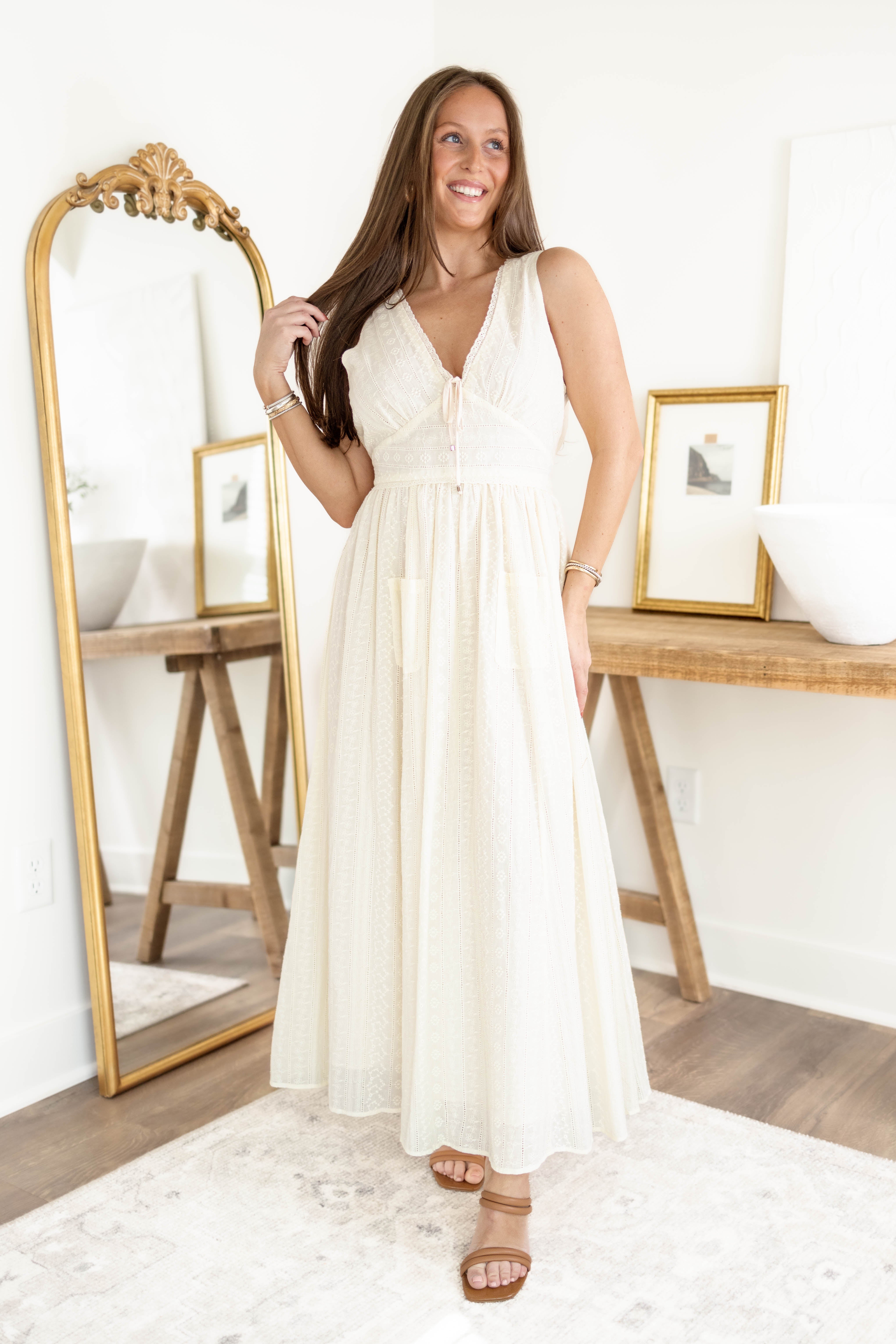 Sabrina Eyelet Dress
