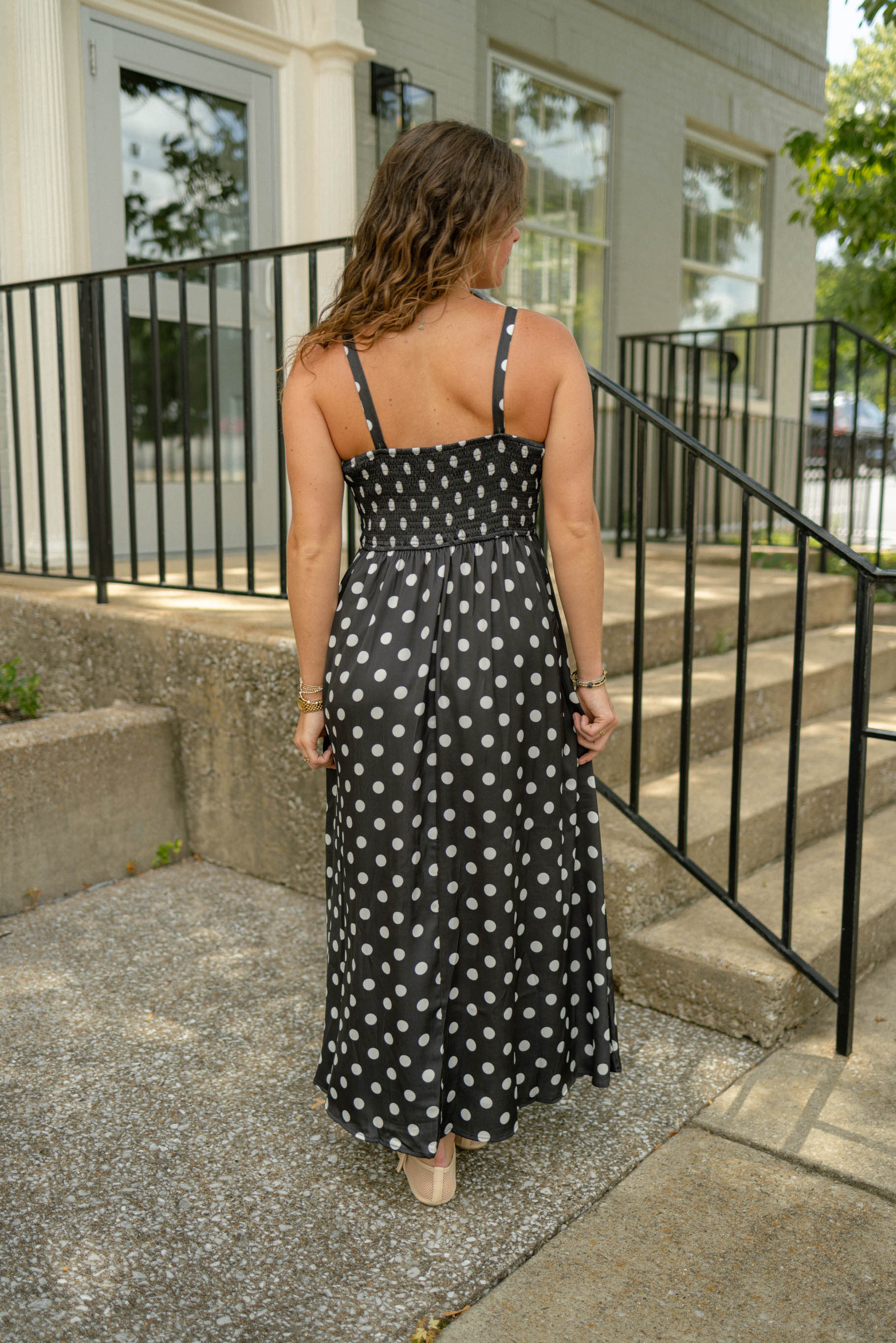 Wren Polka Dot Dress | Black