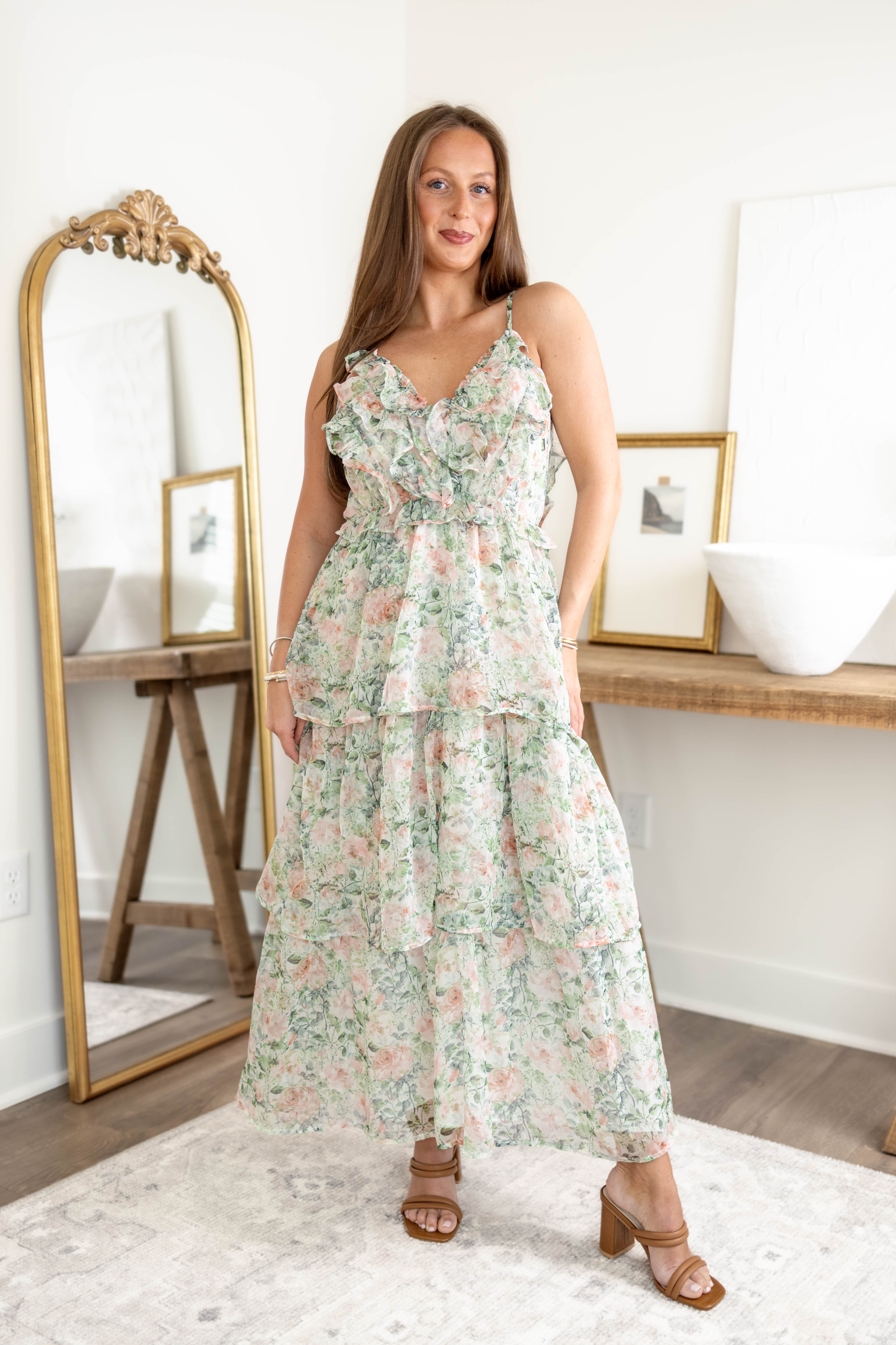 Laura Floral Midi Dress