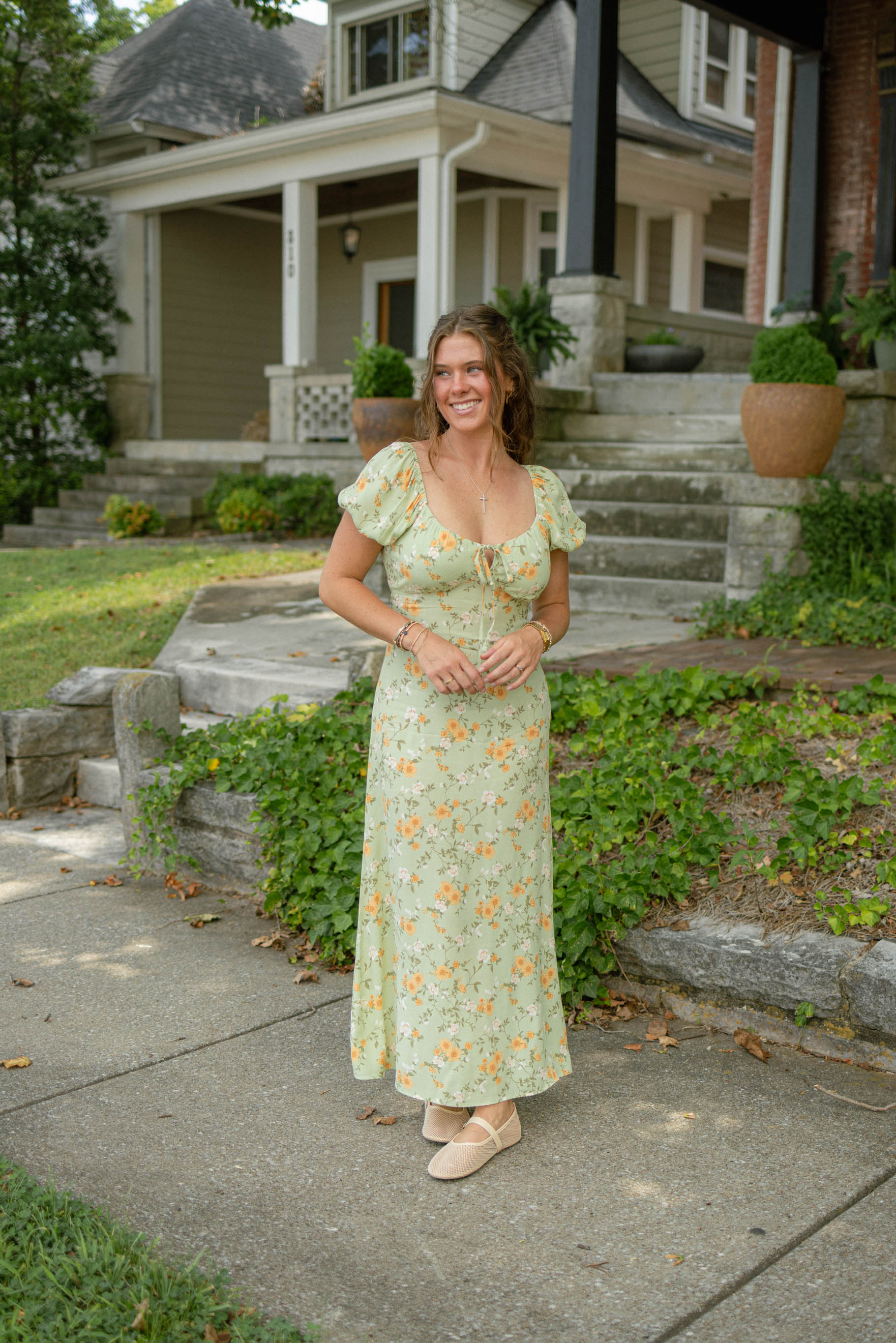 Maria Floral Midi Dress