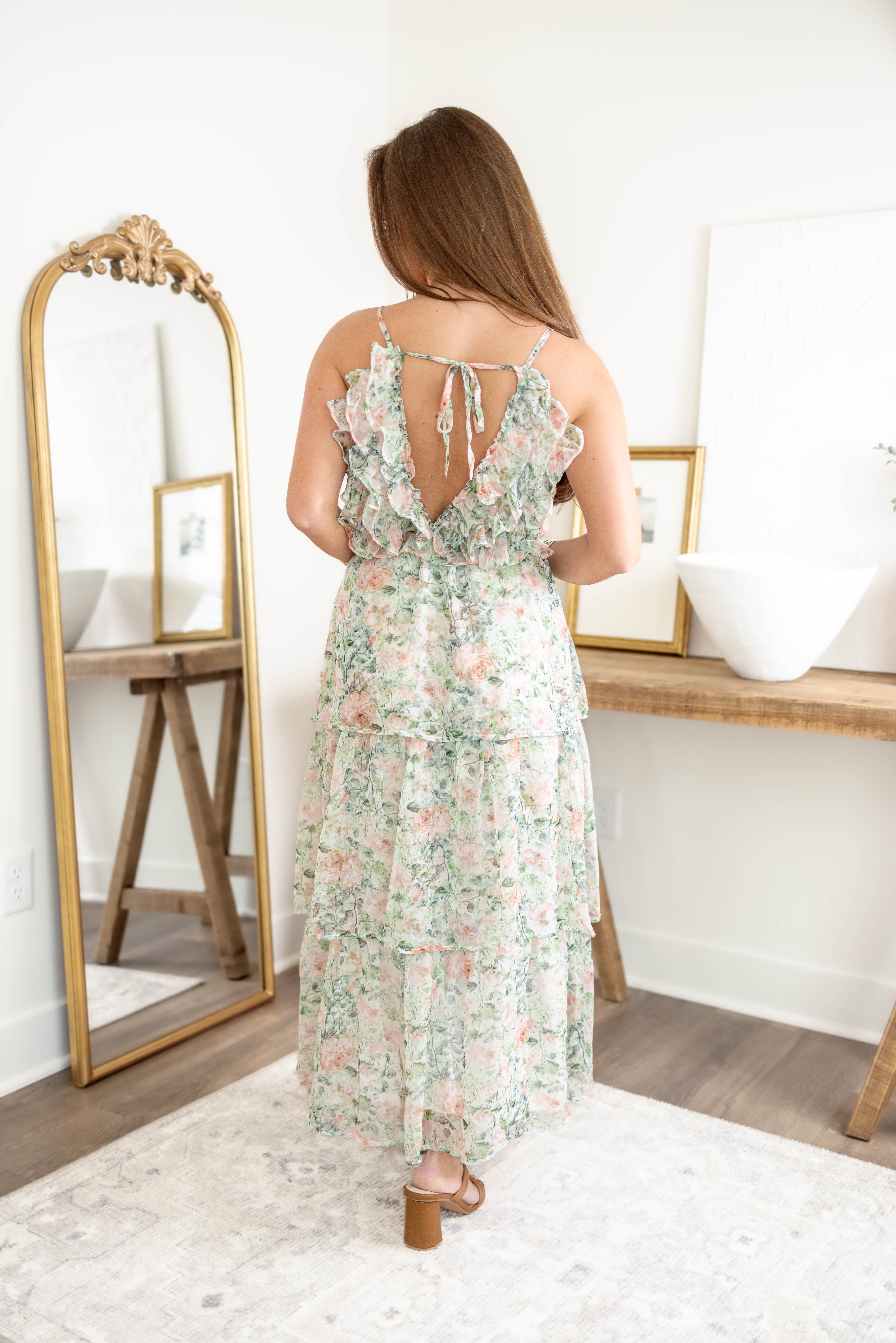 Laura Floral Midi Dress