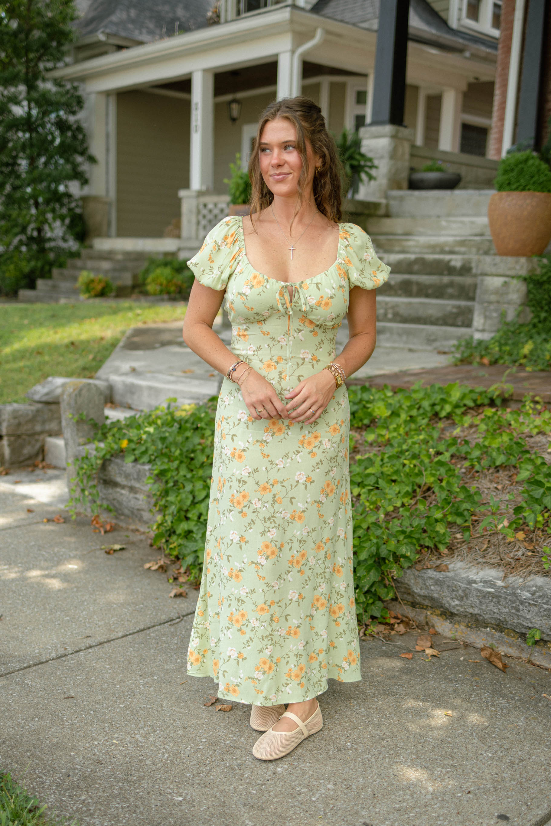 Maria Floral Midi Dress
