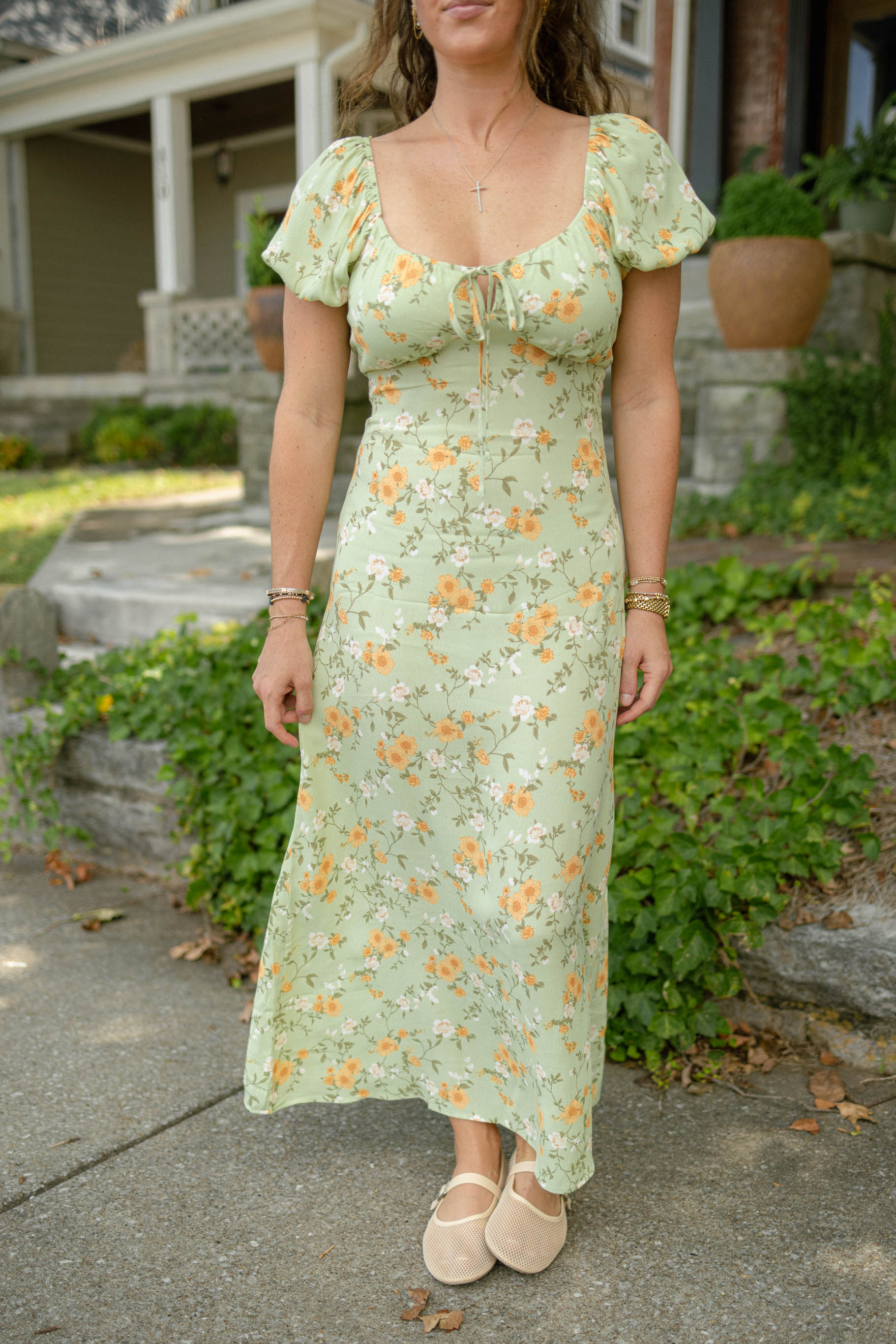 Maria Floral Midi Dress