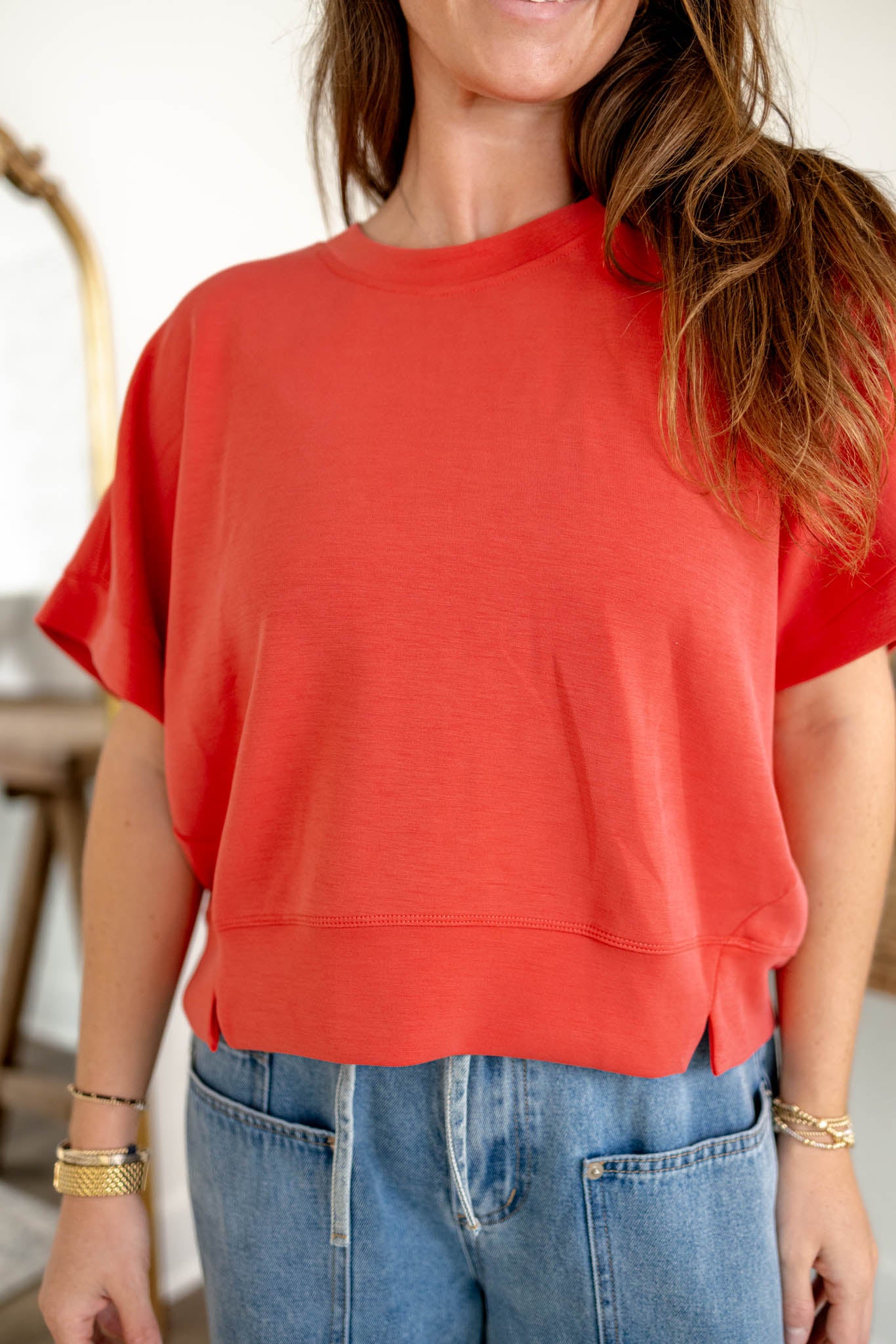 Cami Dolman Top | Red