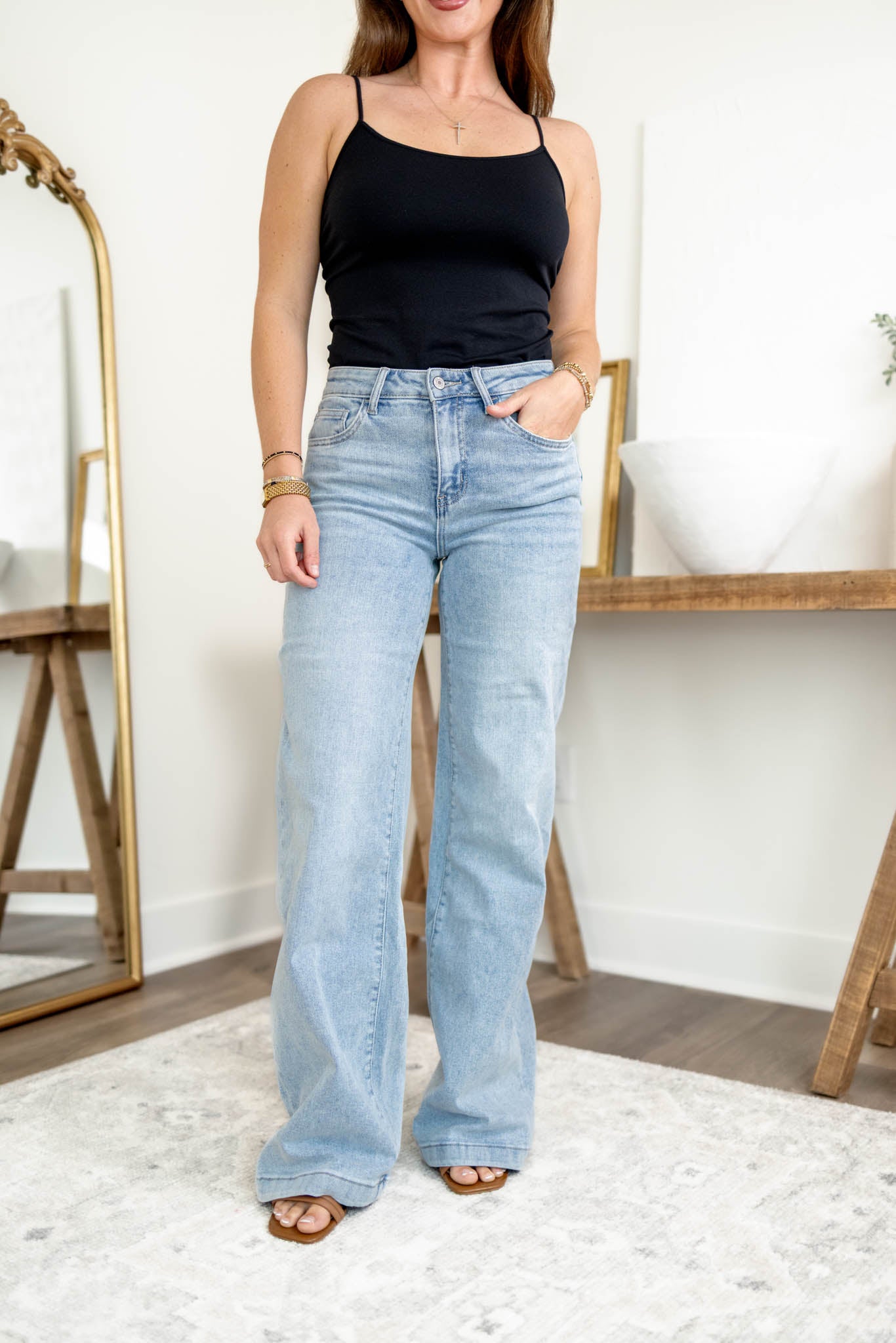 Crew Wide Leg Jeans