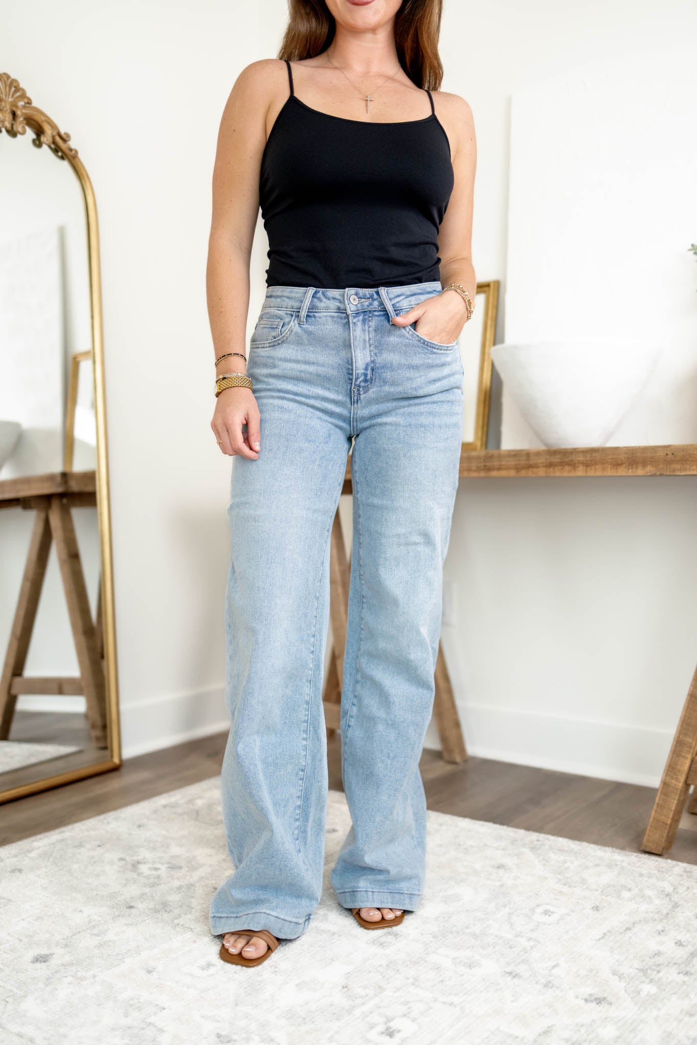 Crew Wide Leg Jeans