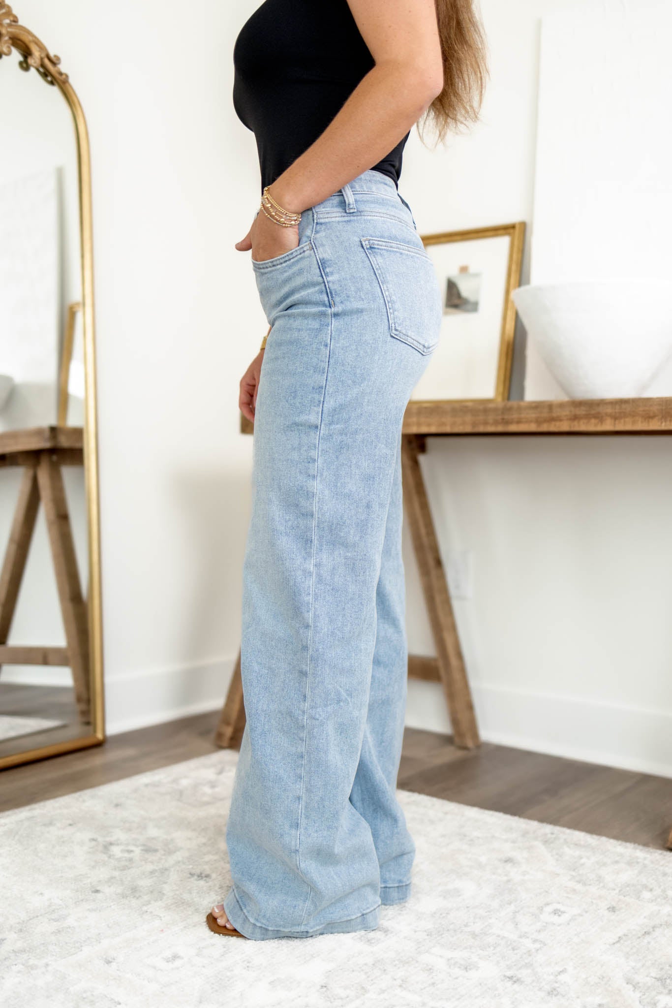 Crew Wide Leg Jeans