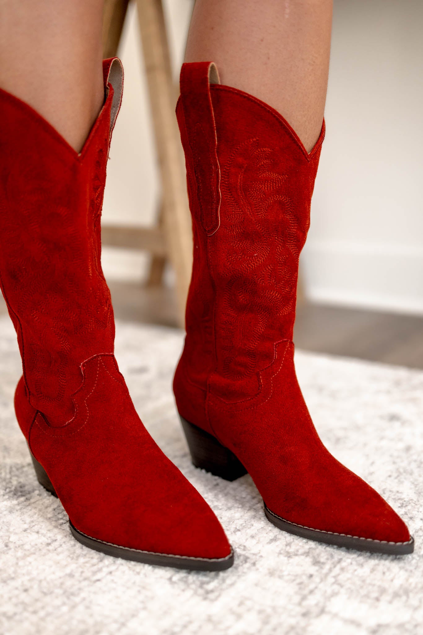 Amaya Western Boots | Suede
