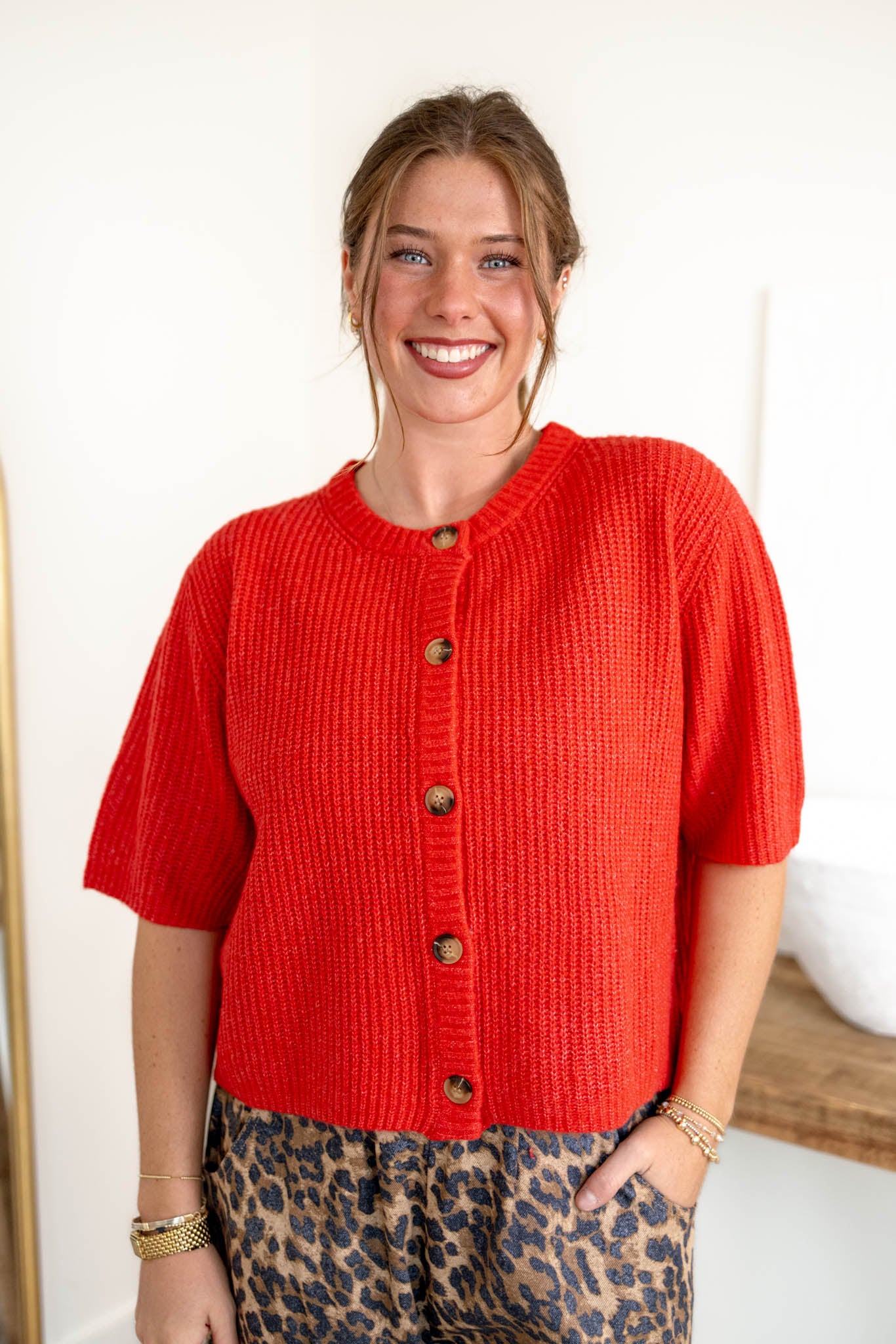 Agnes Cardigan | Red