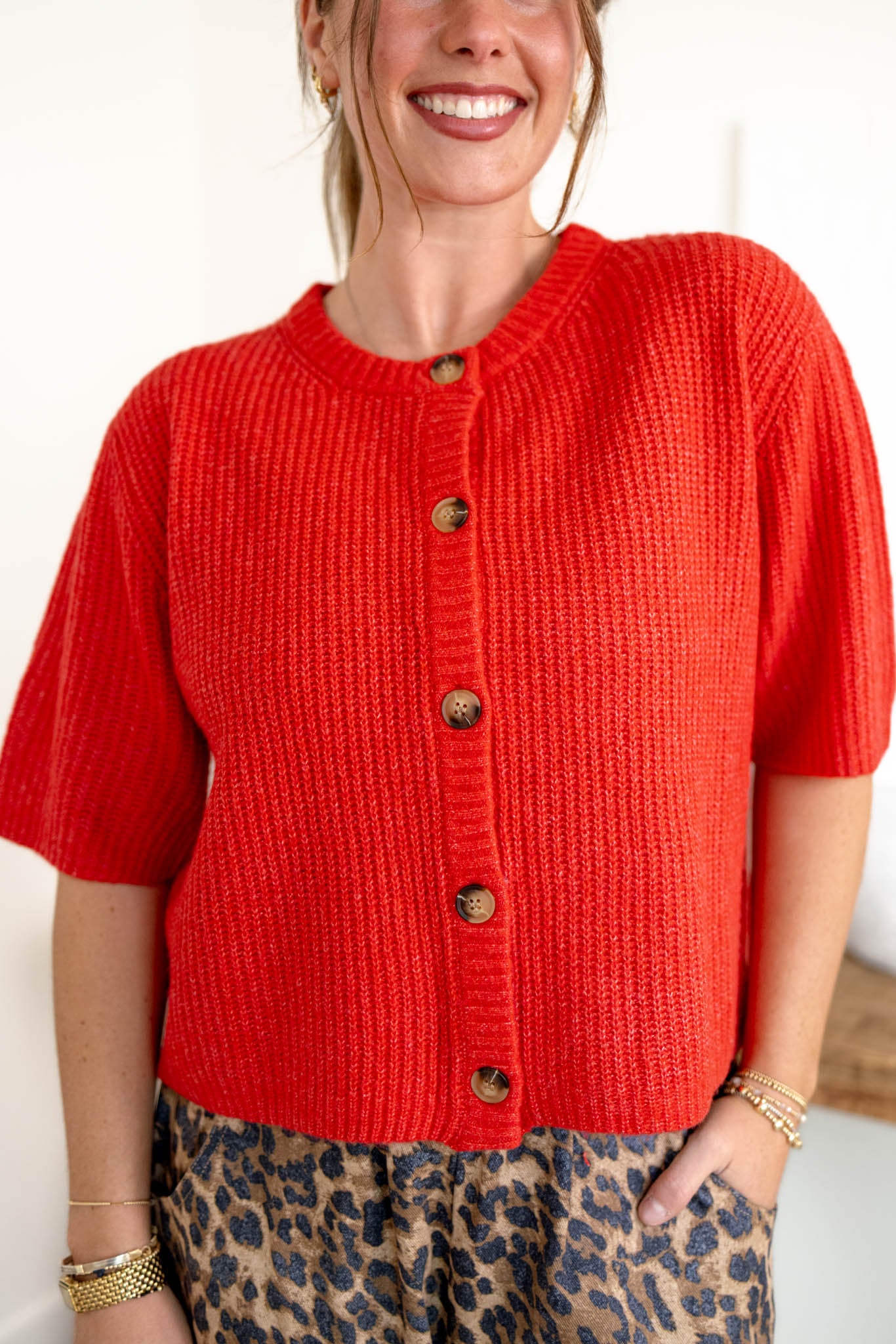 Agnes Cardigan | Red