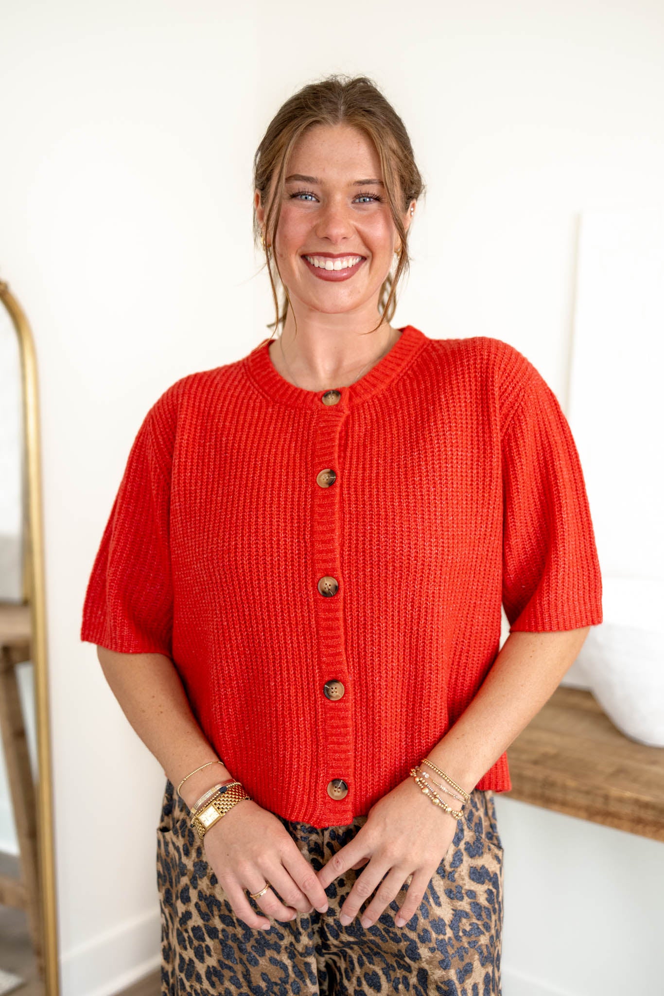 Agnes Cardigan | Red