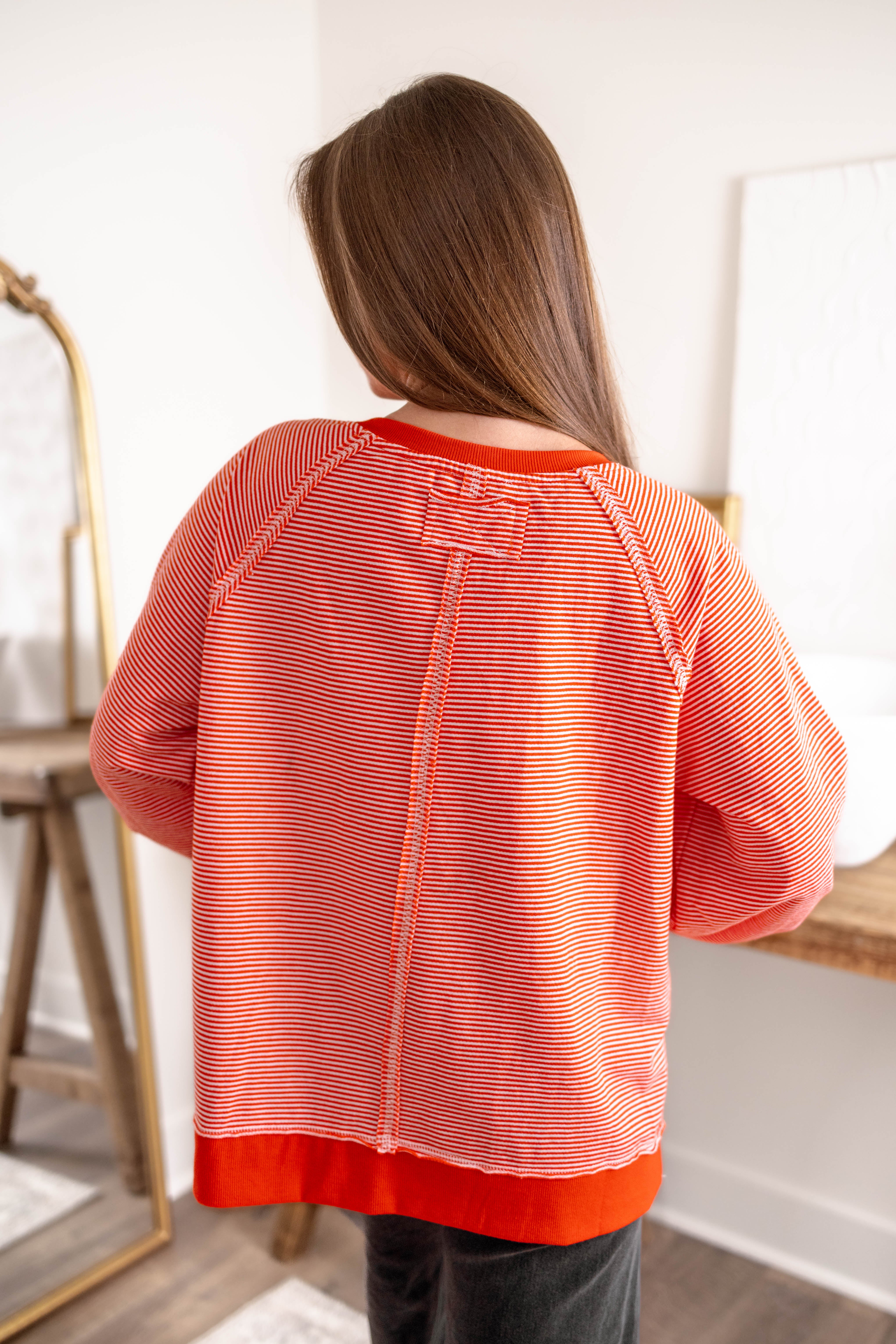 Crimson Pullover Top