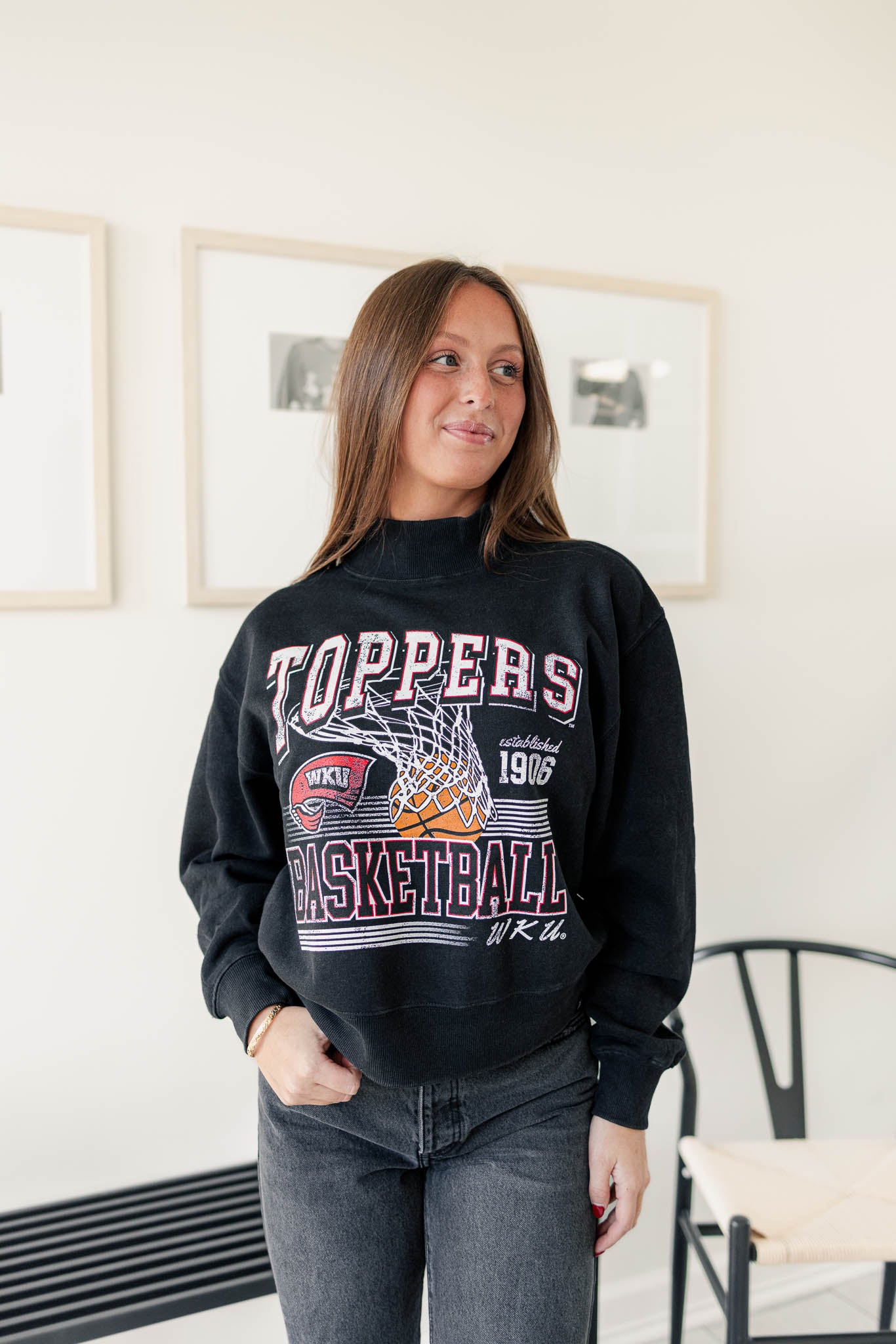 The Free Throw Cropped Mockneck