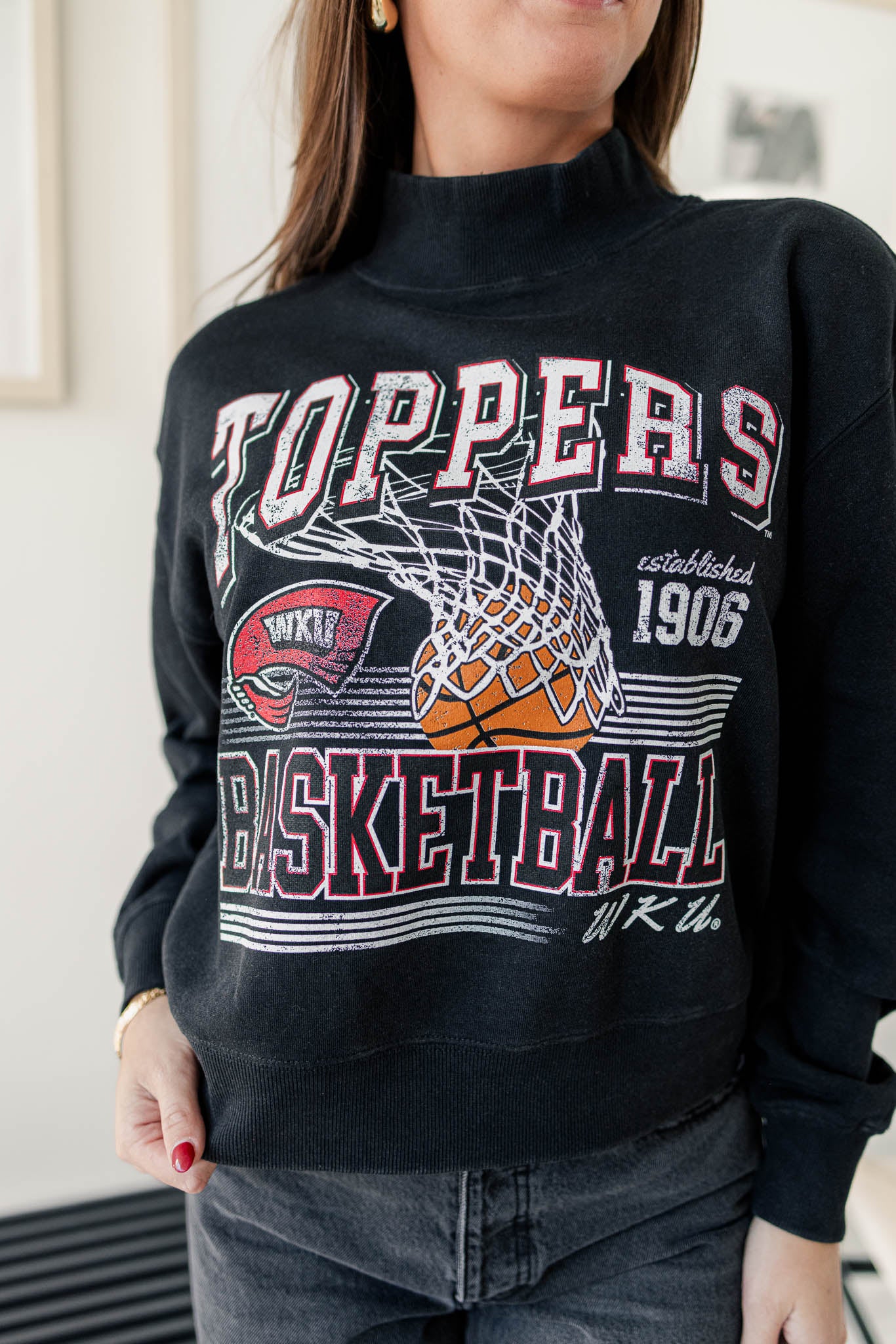 The Free Throw Cropped Mockneck