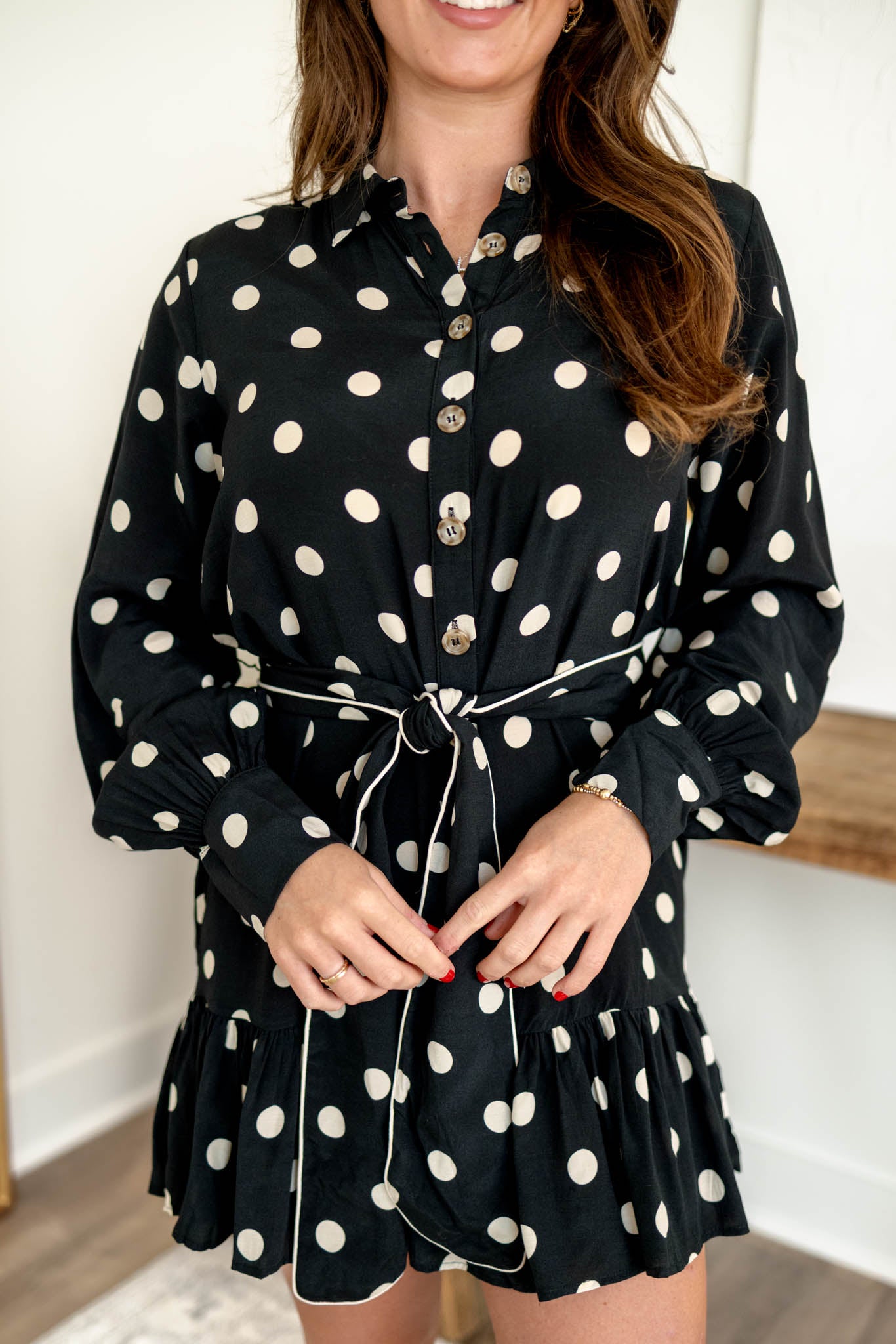 Priscilla Polka Dot Dress